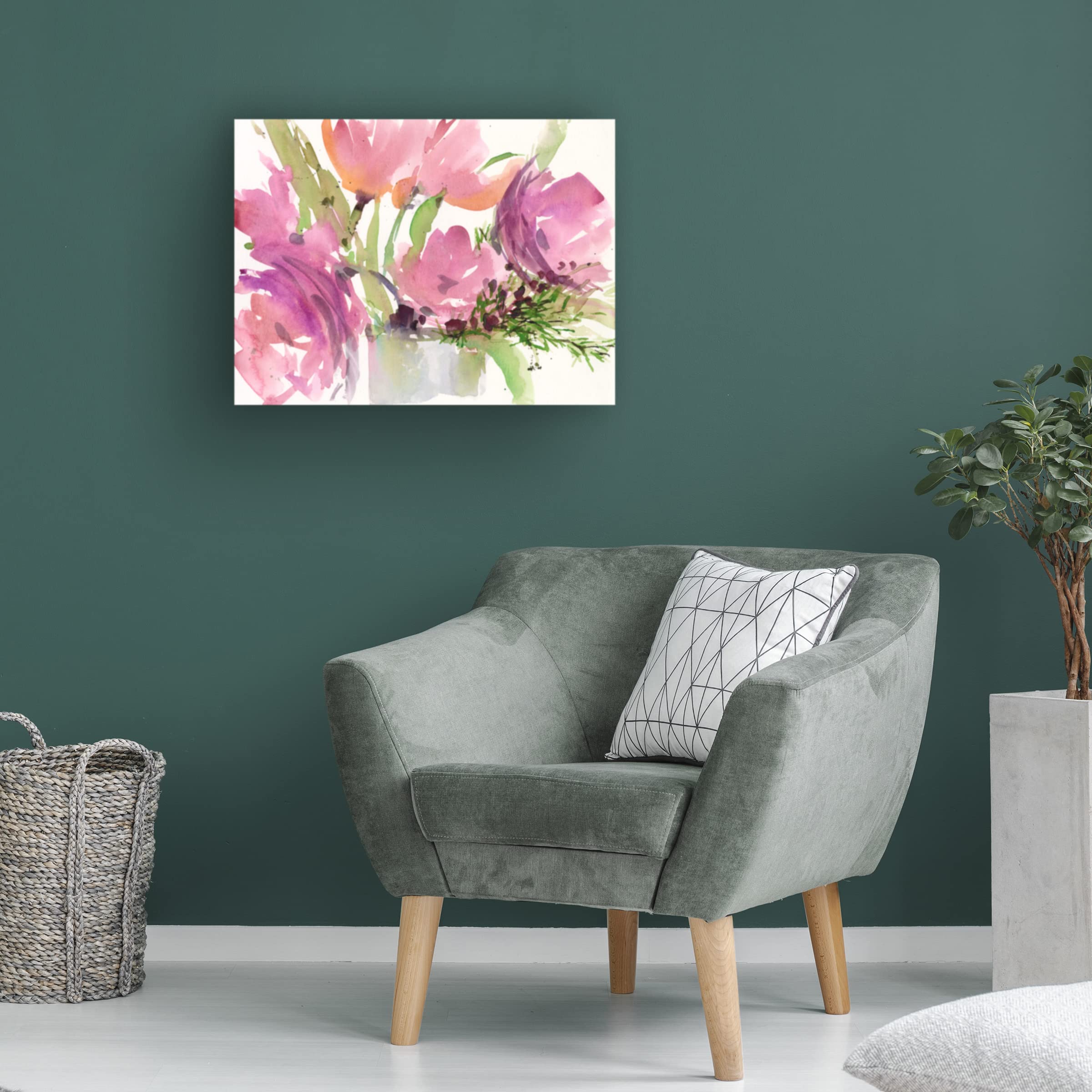 Samuel Dixon 'Velvet II' Canvas Wall Art Print - Modern Abstract Painting for Living Room, Bedroom & Office Decor | Trademark Fine Art Collection