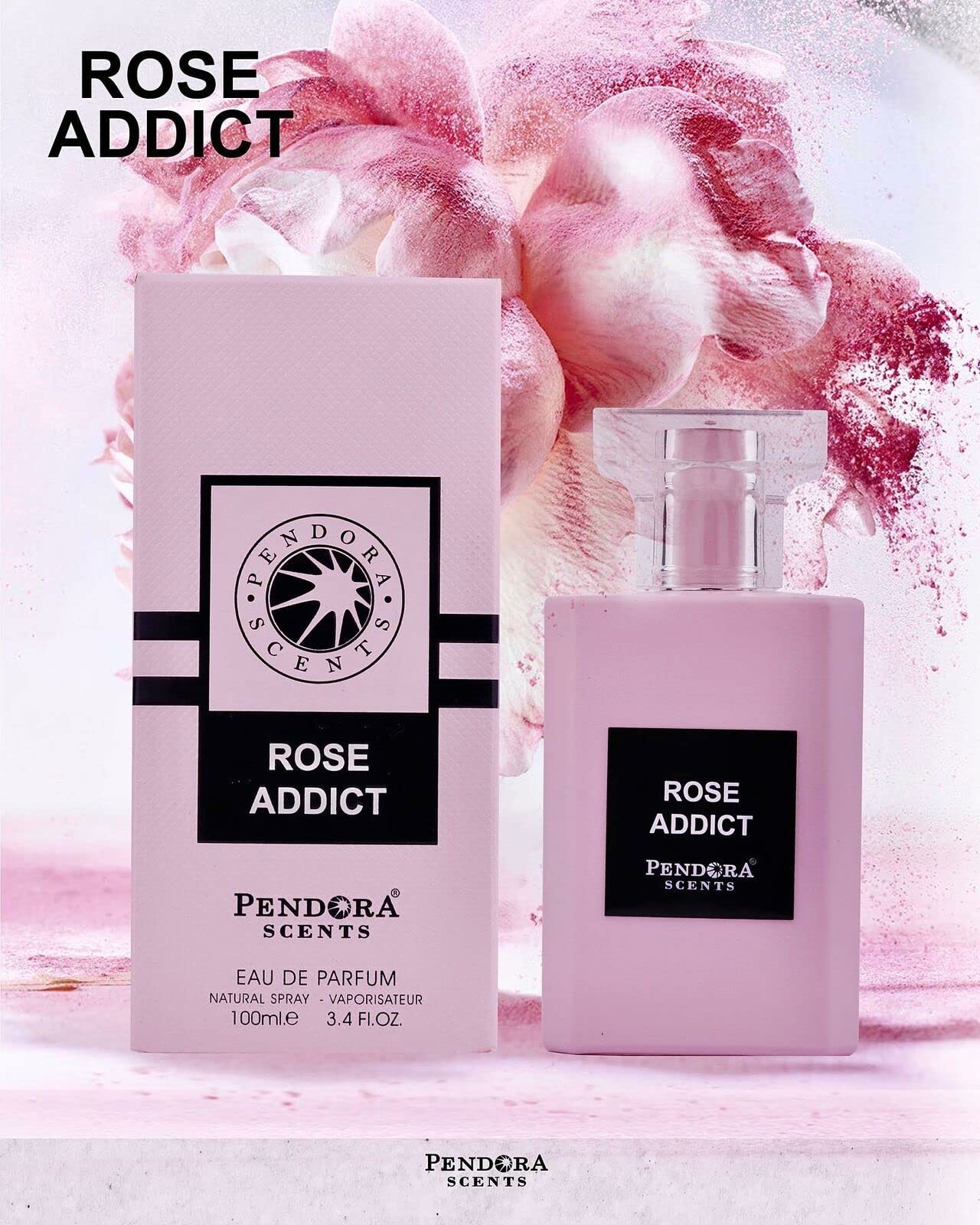 Rose Addict by Paris Corner | 100ml Unisex Eau de Parfum | Long-Lasting Floral Fruity Rose Perfume with Creamy Notes | Luxury Fragrance for Women & Men | Perfect for Date Nights, Weddings & Special Occasions