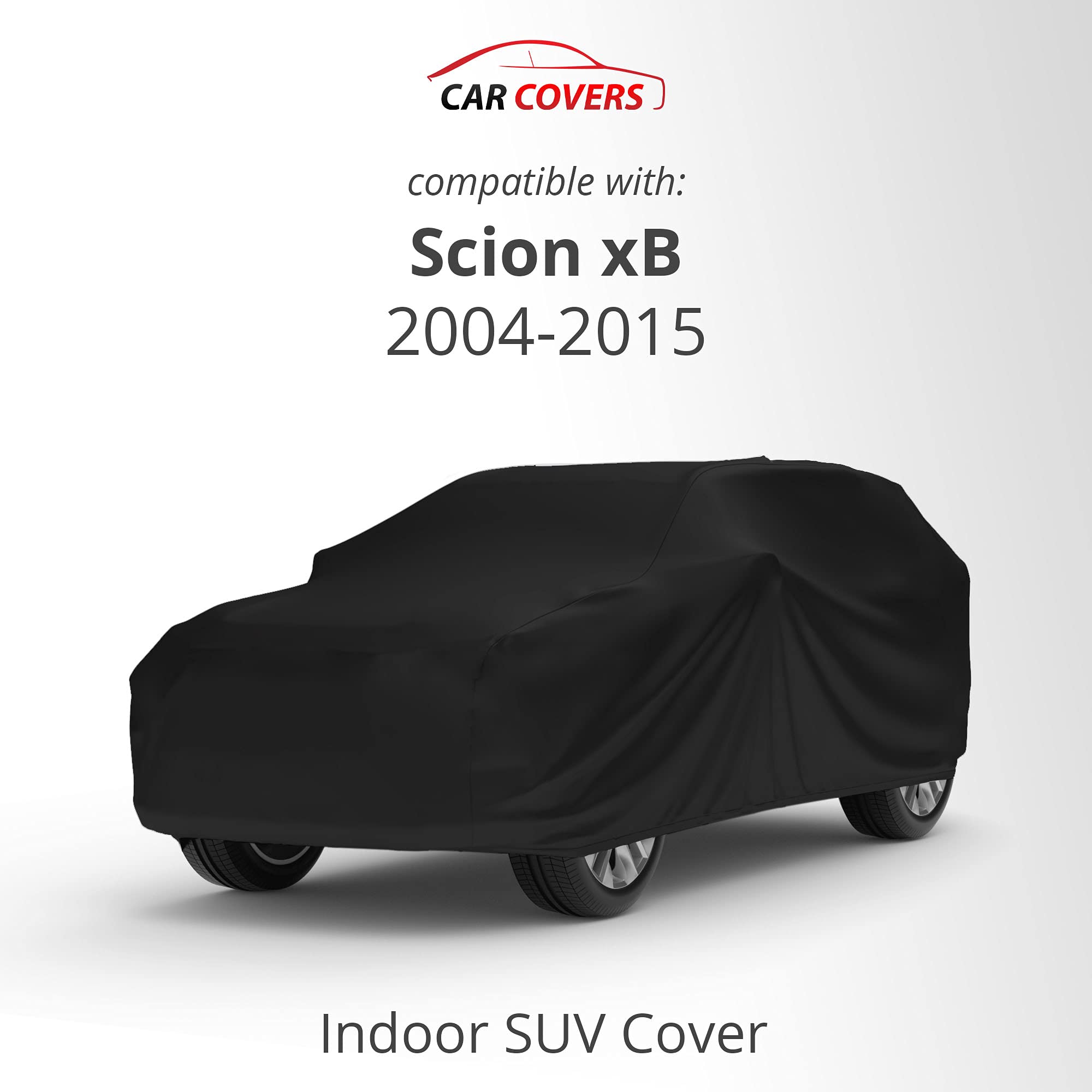 Scratch-Resistant Indoor SUV Car Cover for Scion xB 2004-2015 | Black Satin Ultra Soft Material with Warranty | Perfect for Garage Storage & Vehicle Protection