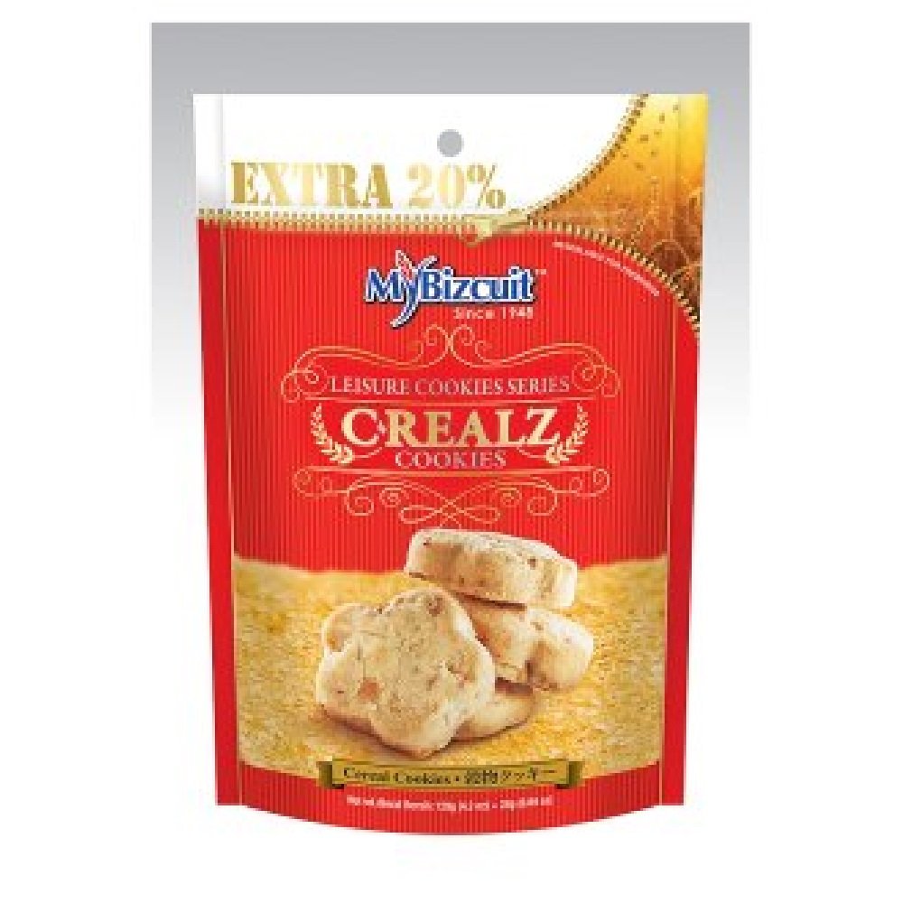 MyBizcuit Cereal Cookies 144g (12 Pack) - Crunchy Breakfast & Snack Cookies for Kids & Adults - Perfect for School Lunch, Office Snacks & Tea Time