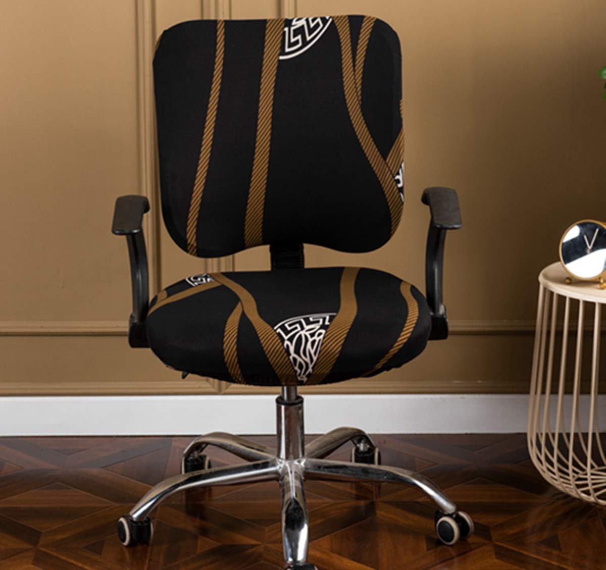XNN Stretchable Universal Office Chair Cover - Breathable Rotating Chair Slipcover for Computer Desk, Gaming & Home Office Use