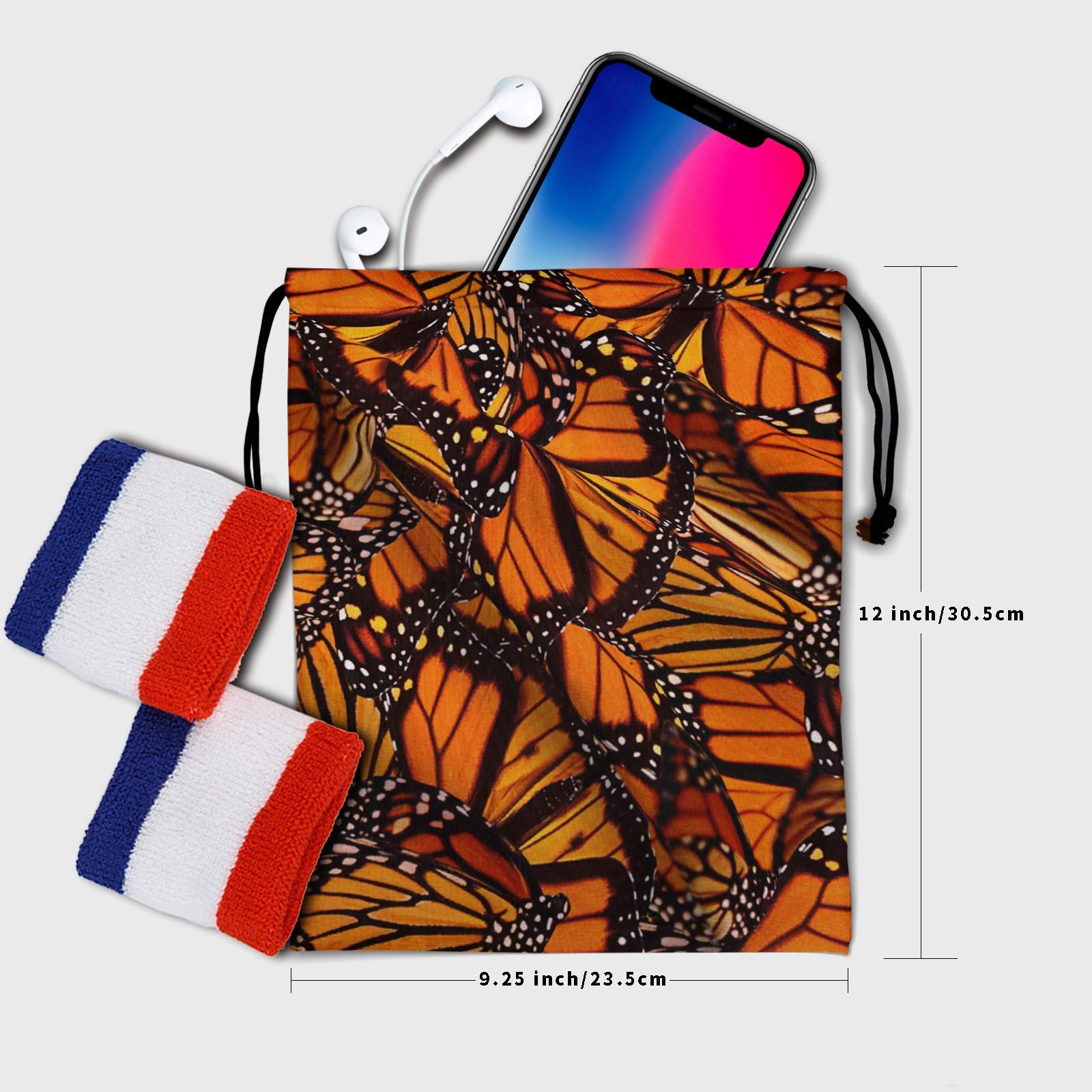 Nerxy Leaf Grip Bags for Gymnastics - Tropical Leaves Grip Bag with Drawstring, Botanical Storage Pouch for Gymnastics Equipment, Sports Gear & Accessories - Perfect for Gym, Training & Competition Use