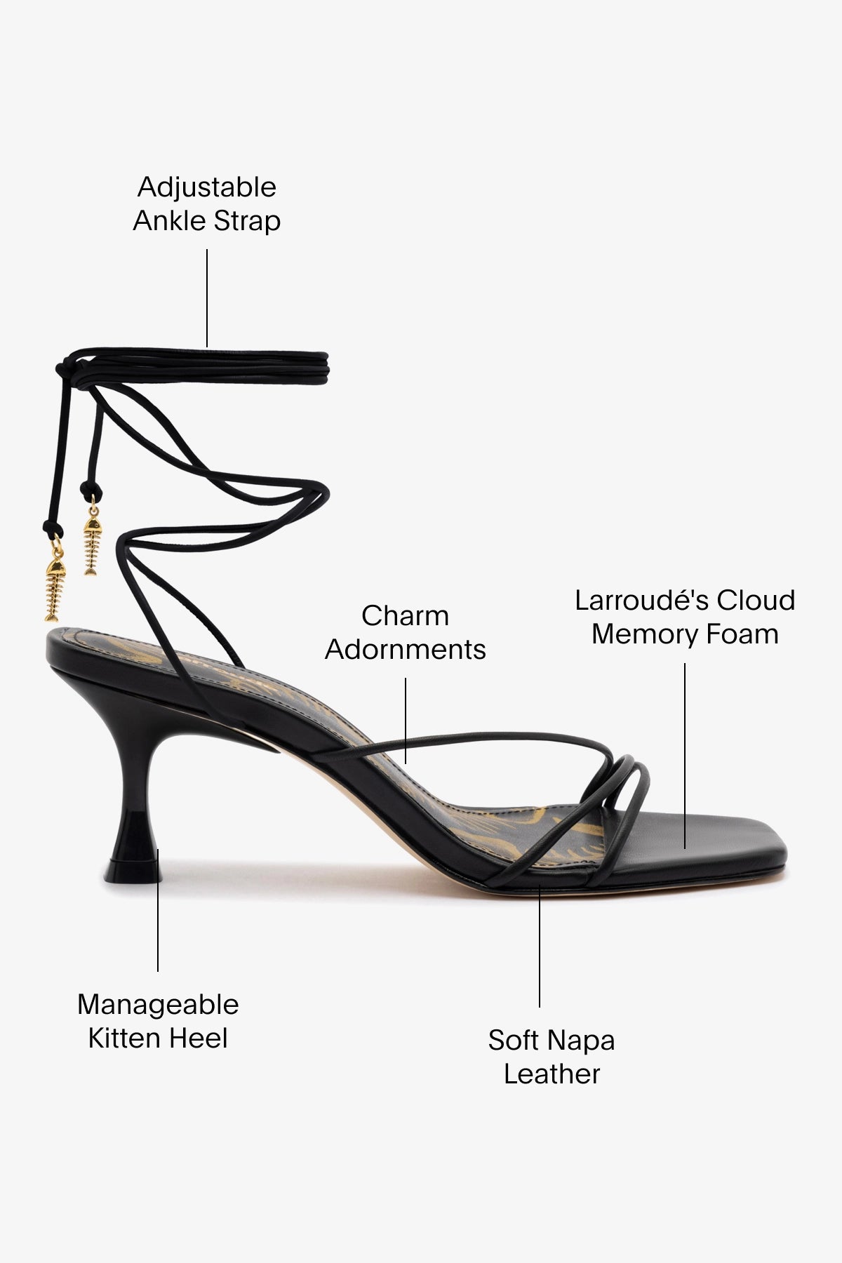 Nadia Black Leather Sandals for Women - Comfortable & Stylish Summer Walking Shoes - Perfect for Beach, Vacation, and Casual Outings