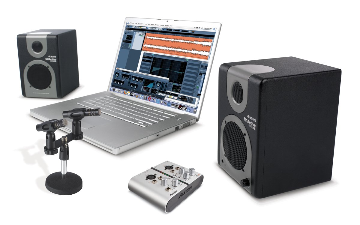 Alesis USB Recording Kit – Professional Audio Interface & Microphone for Home Studio, Podcasting & Music Production | Plug & Play USB Connectivity for PC & Mac