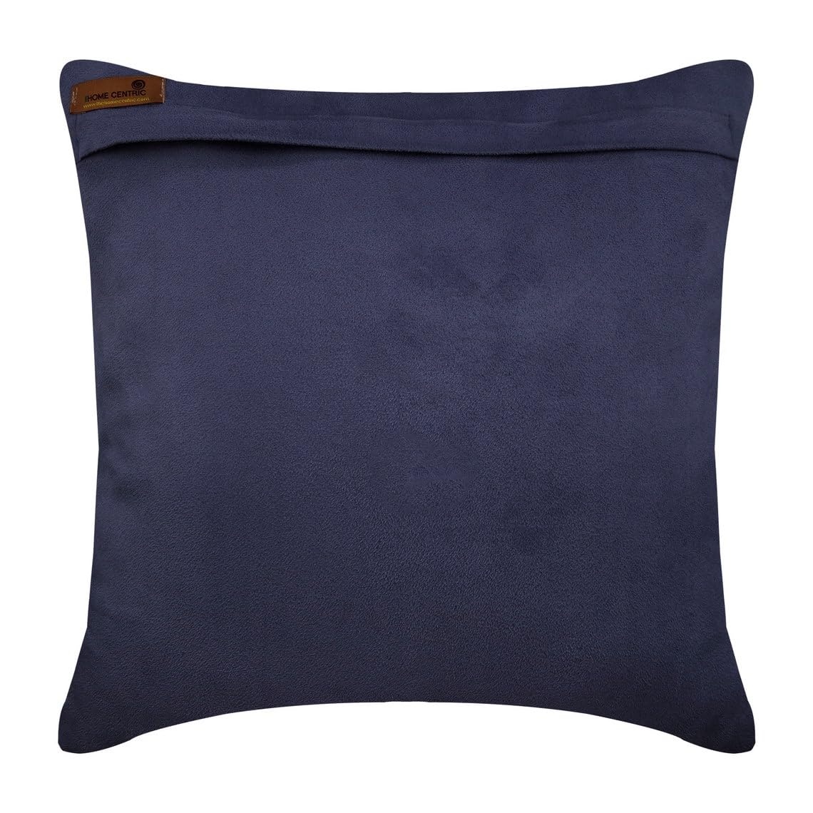 HomeCentric 18x18 Inch Purple Floral Pillow Cover - Soft Faux Suede Square Cushion Case with Rose Design for Sofa, Bed, Living Room Decor (45x45cm) | Perfect for Home Styling and Cozy Interior Accents