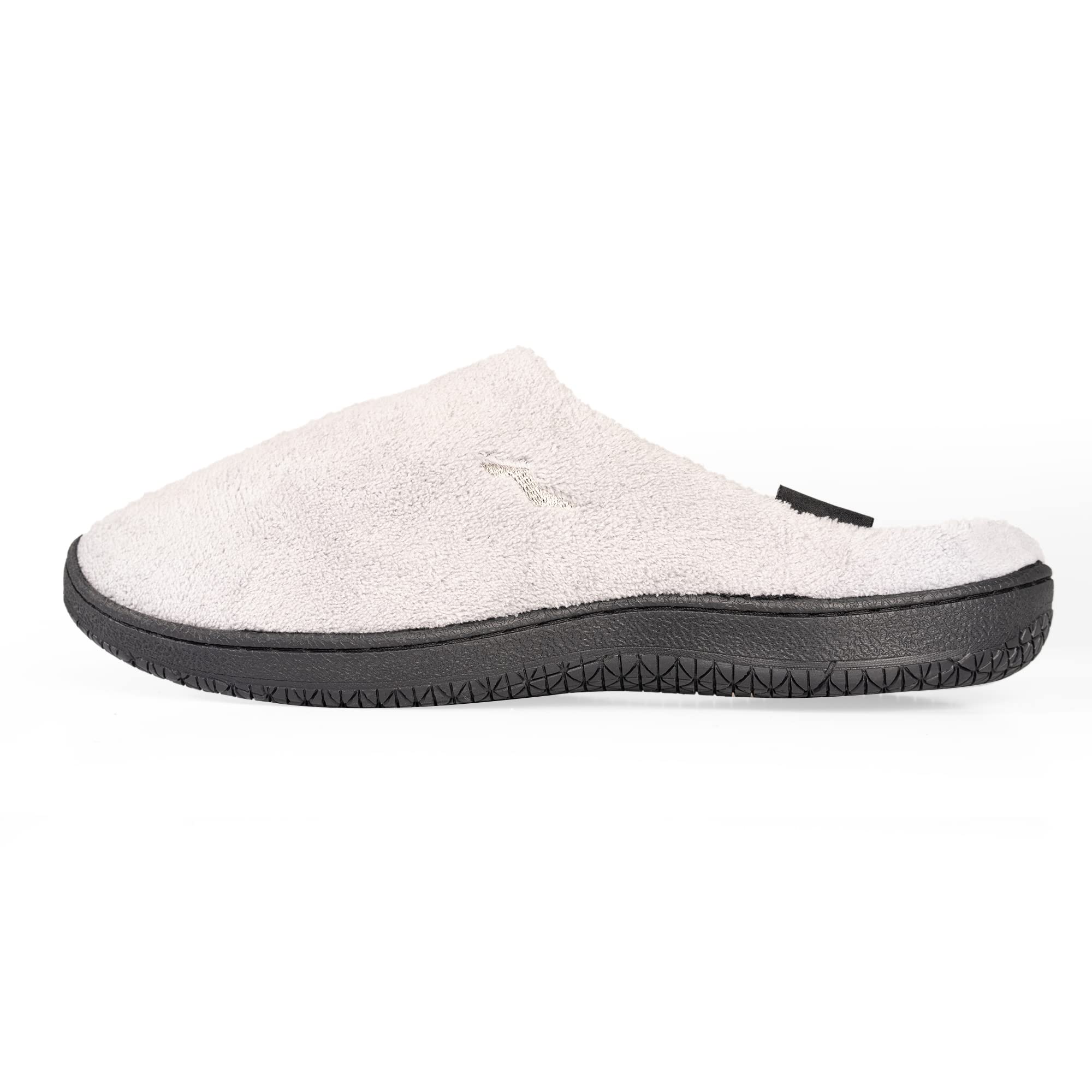 NORTY Men's Slip-On Clog Slippers with Memory Foam - Comfortable Indoor/Outdoor House Shoes for Relaxation, Lounging & Backyard Wear