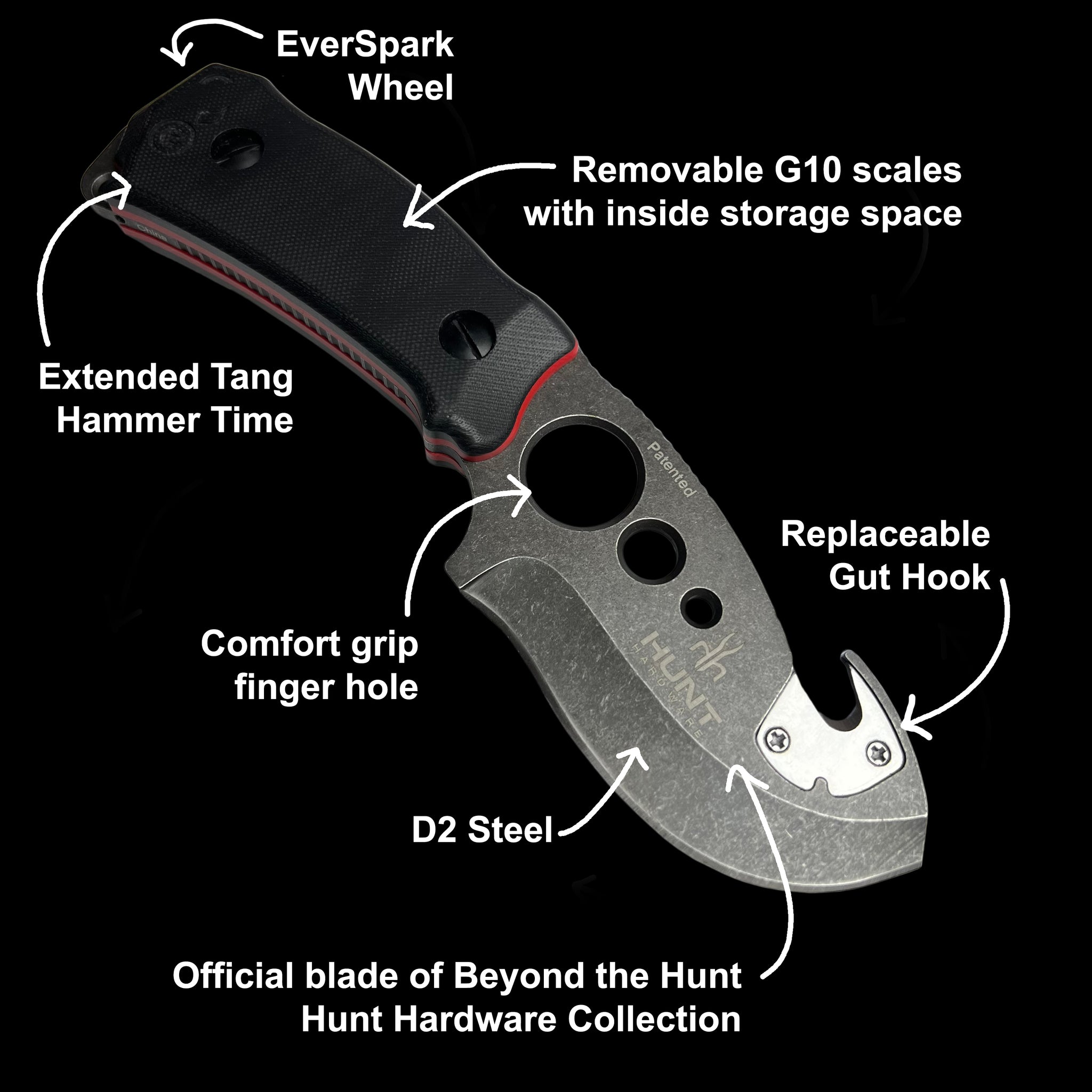 Phoenix Talon Survival Hunting Knife - High Carbon Steel Blade, Ergonomic Grip for Outdoor Camping, Bushcraft & Emergency Preparedness | Perfect for Hunting, Fishing & Wilderness Adventures