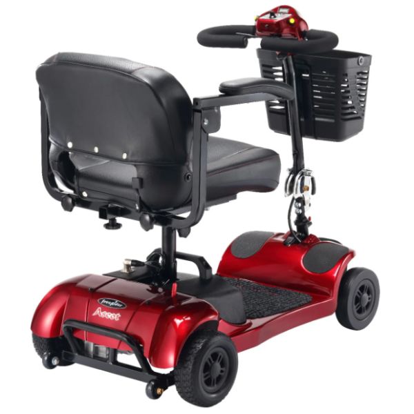 FreeRider USA FR Ascot 4 Wheel Mobility Scooter - Lightweight & Portable for Seniors & Adults - Perfect for Shopping, Travel & Outdoor Adventures