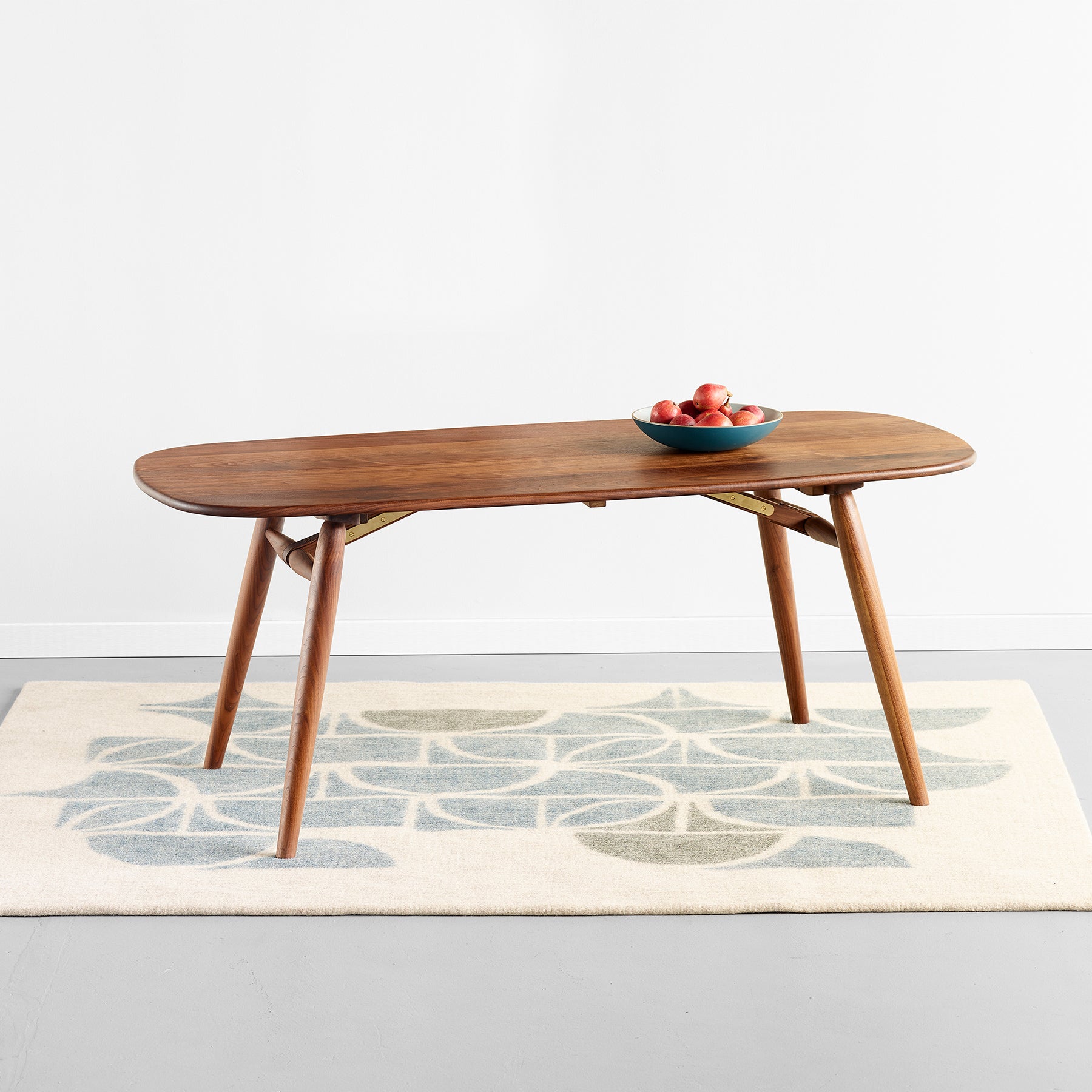 Modern Rectangular Nomad Dining Table - Solid Wood Rustic Farmhouse Style for Kitchen, Dining Room & Outdoor Patio - Perfect for Family Gatherings & Entertaining Guests
