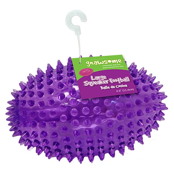 Gnawsome Squeaker Dog Toy - Durable Chewable Football for Small & Medium Dogs - Interactive Play & Training - Perfect for Fetch, Tug-of-War & Outdoor Activities