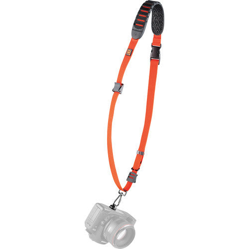 Black Rapid Cross Shot Orange Camera Strap - Comfortable & Secure DSLR/SLR Neck Strap for Photographers - Perfect for Travel, Hiking & Outdoor Photography