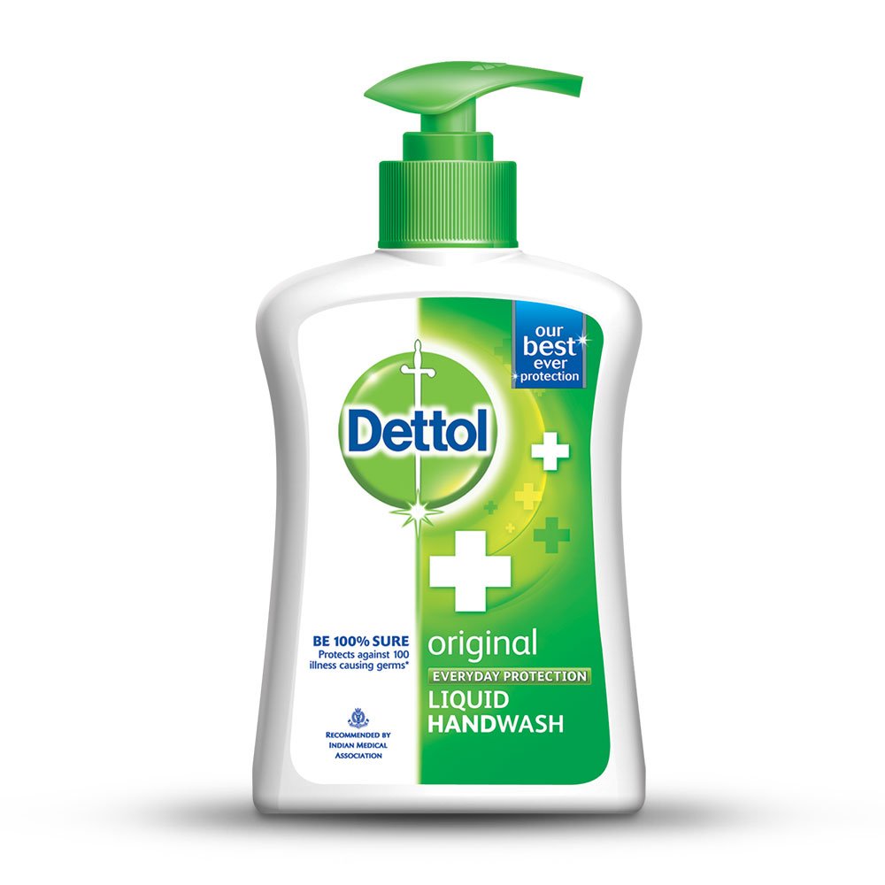 Dettol Original Liquid Hand Wash 200ml | Antibacterial Hand Soap | Kills 99.9% Germs | Moisturizing Formula | Ideal for Home, Kitchen & Bathroom Use