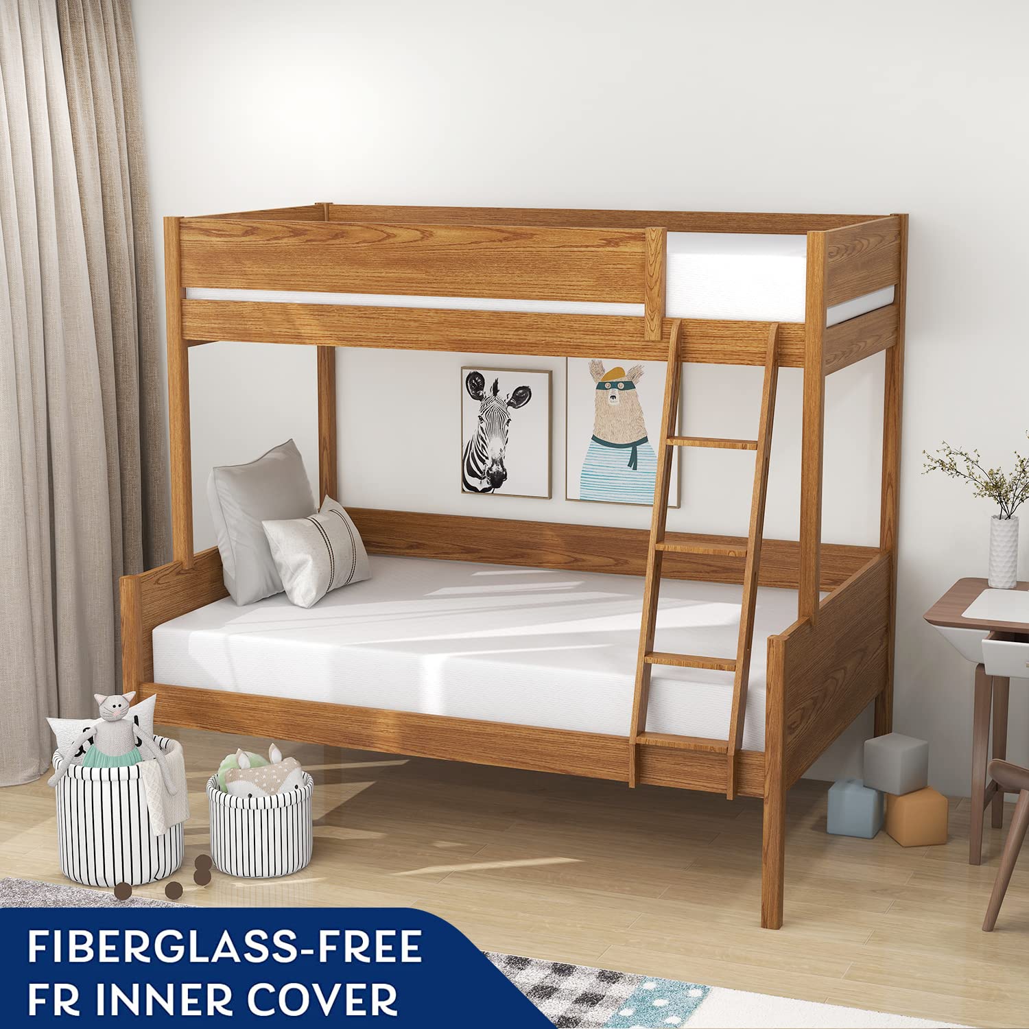 8 Inch Twin Size Cooling Gel Green Tea Memory Foam Mattress in a Box - Medium Firm Support for Bedroom, Guest Room & Dorm