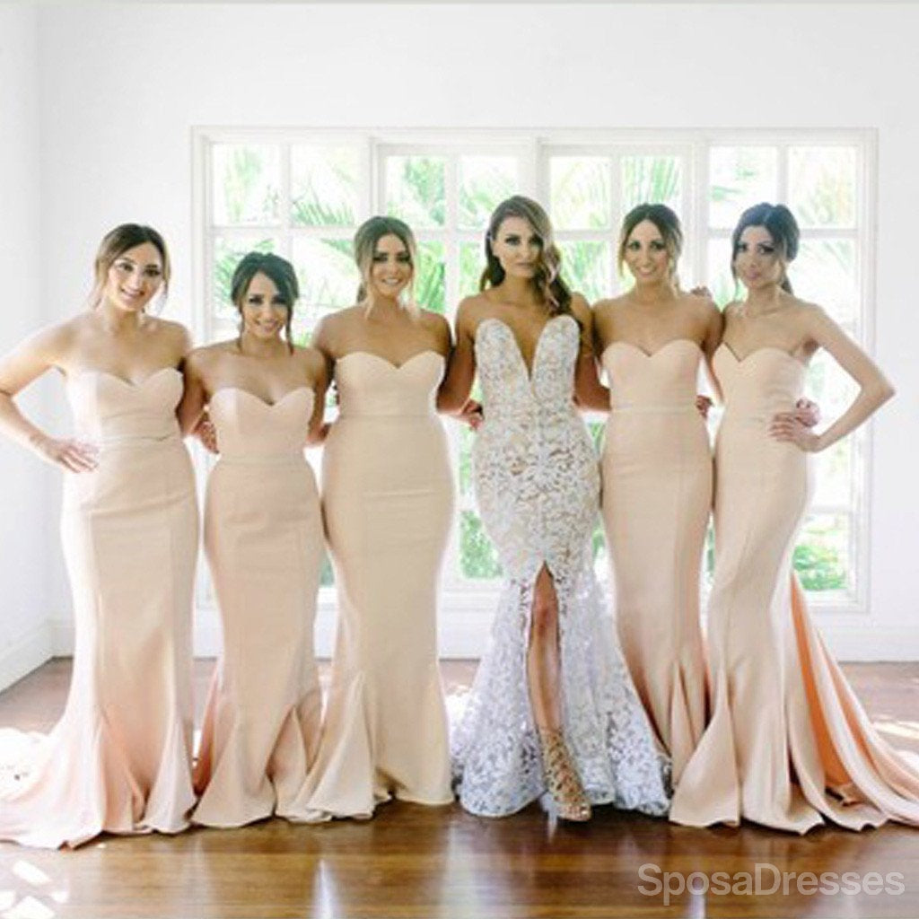 Sweetheart Mermaid Bridesmaid Dresses - Elegant Long Formal Gowns for Weddings & Special Occasions | Style WG113 | Perfect for Evening Parties, Prom & Black Tie Events