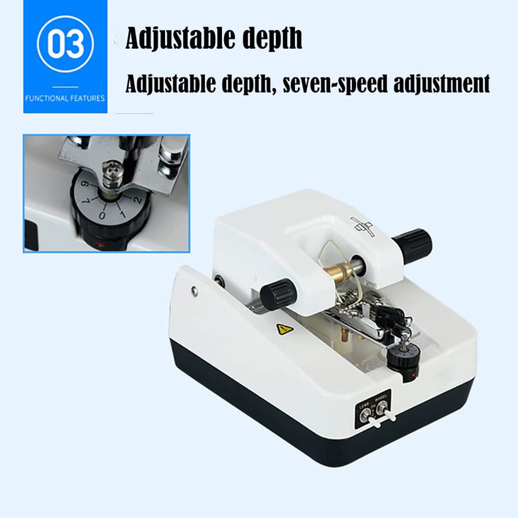 Automatic Glass Lens Grinder Machine - Optical Lens Grooving Tool for Eyeglass Lens Processing | Perfect for Eyeglass Repair & Optical Workshops