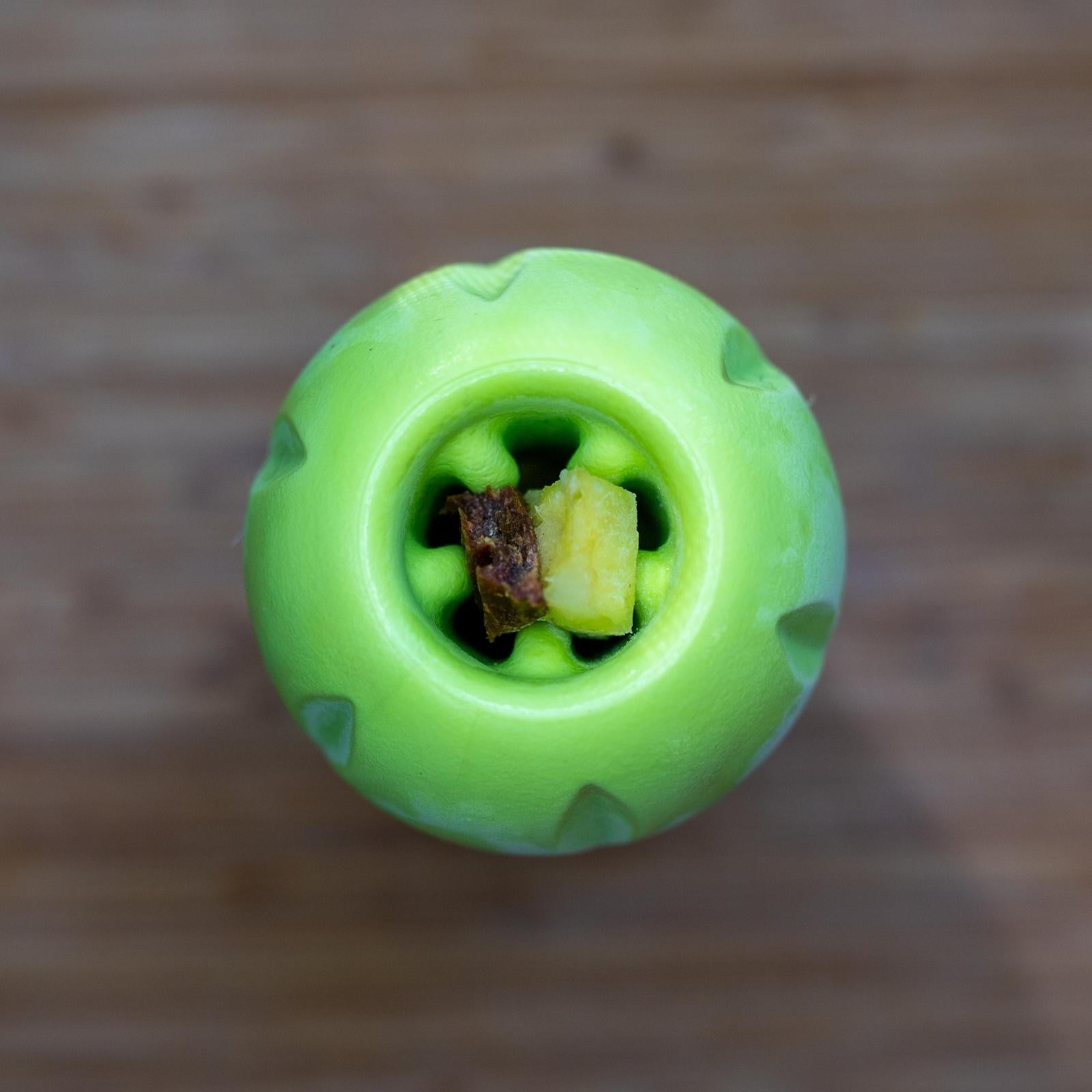 West Paw QWIZL Green Interactive Dog Treat Dispenser Toy - Fun Puzzle Feeder for Small & Large Dogs - Perfect for Training, Boredom Relief & Mental Stimulation