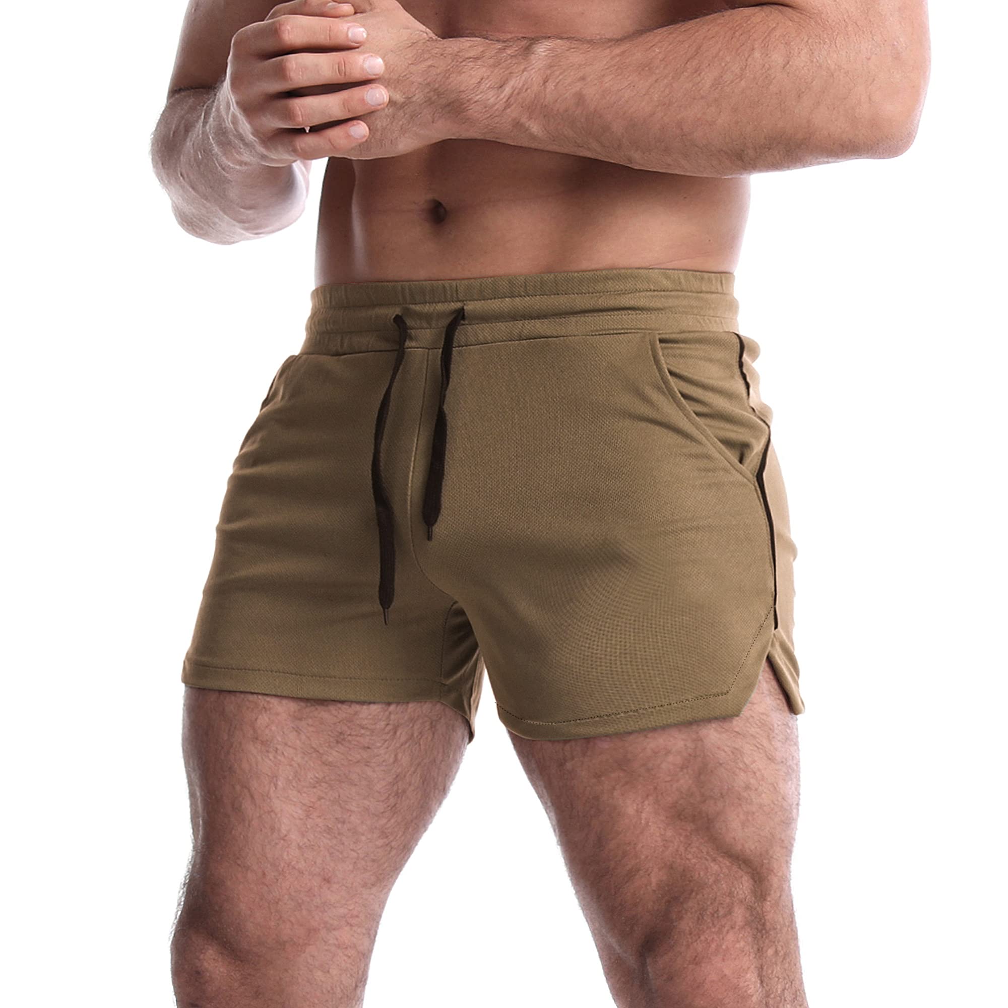 EVERWORTH Men's 5 Inch Inseam Workout Shorts - Quick Dry Athletic Gym Shorts for Bodybuilding, Running & Casual Wear - Perfect for Training, Jogging & Summer Activities