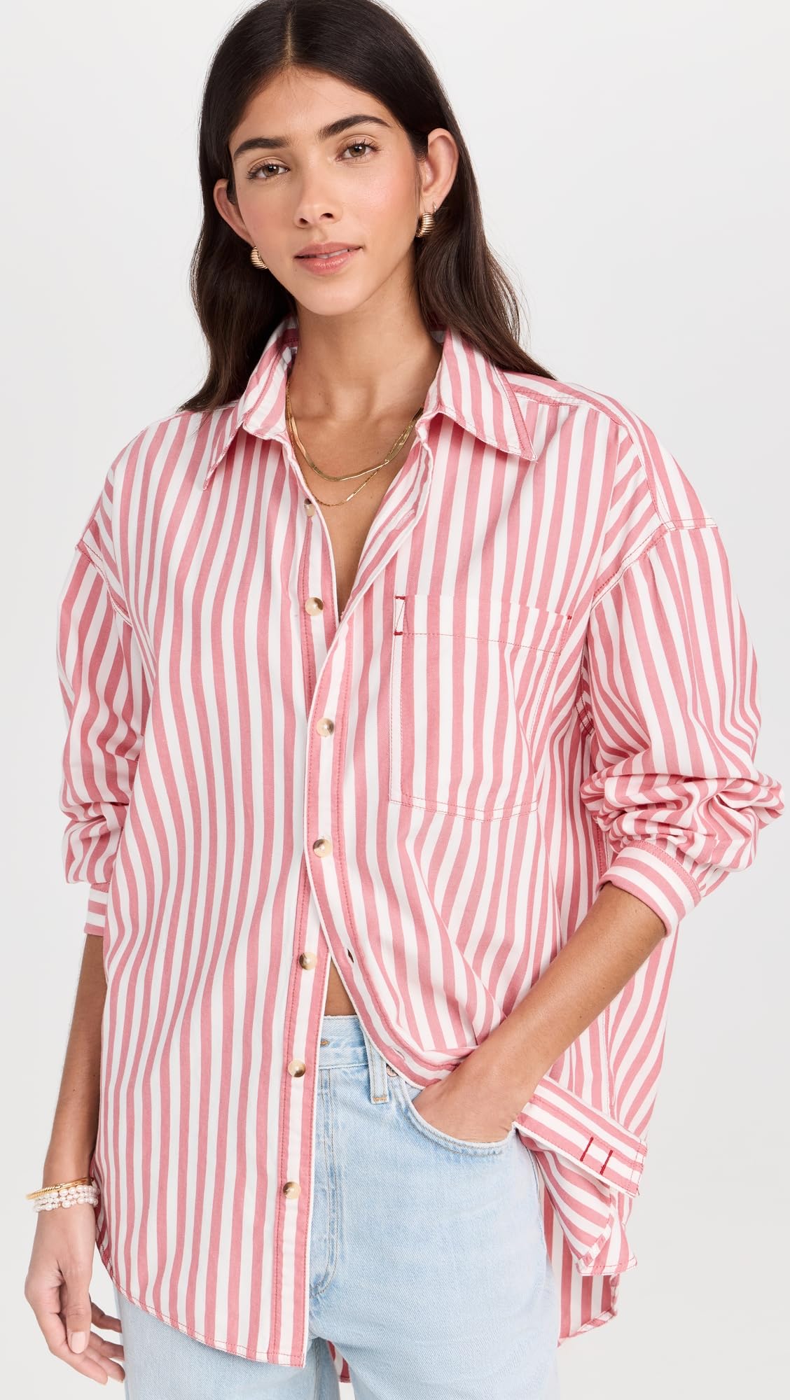 Free People Women's Freddie Shirt - Stylish Floral Print Long Sleeve Button Down Top for Casual Wear, Office & Date Nights | Boho Chic Fashion