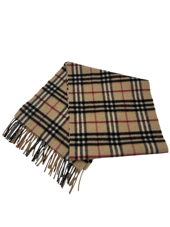 Authentic Burberry Nova Check Cashmere Scarf - Luxury Soft Warm Winter Accessory for Men & Women | Perfect for Cold Weather, Office & Holiday Gifts