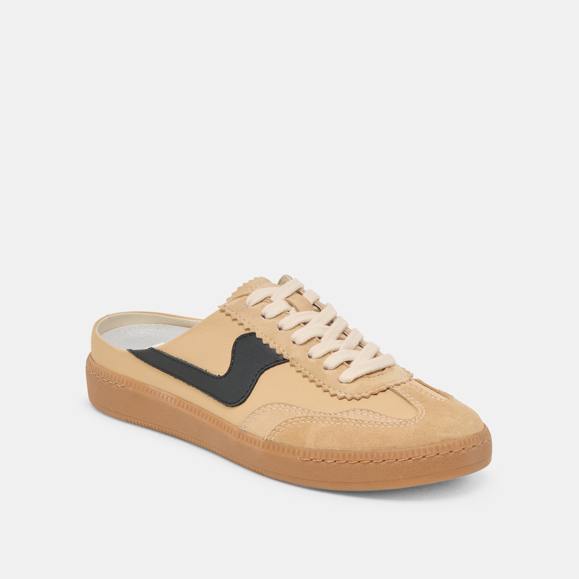 Notice Slide Sneakers in Tan Multi Suede - Comfortable Slip-On Shoes for Casual Wear & Everyday Outfits