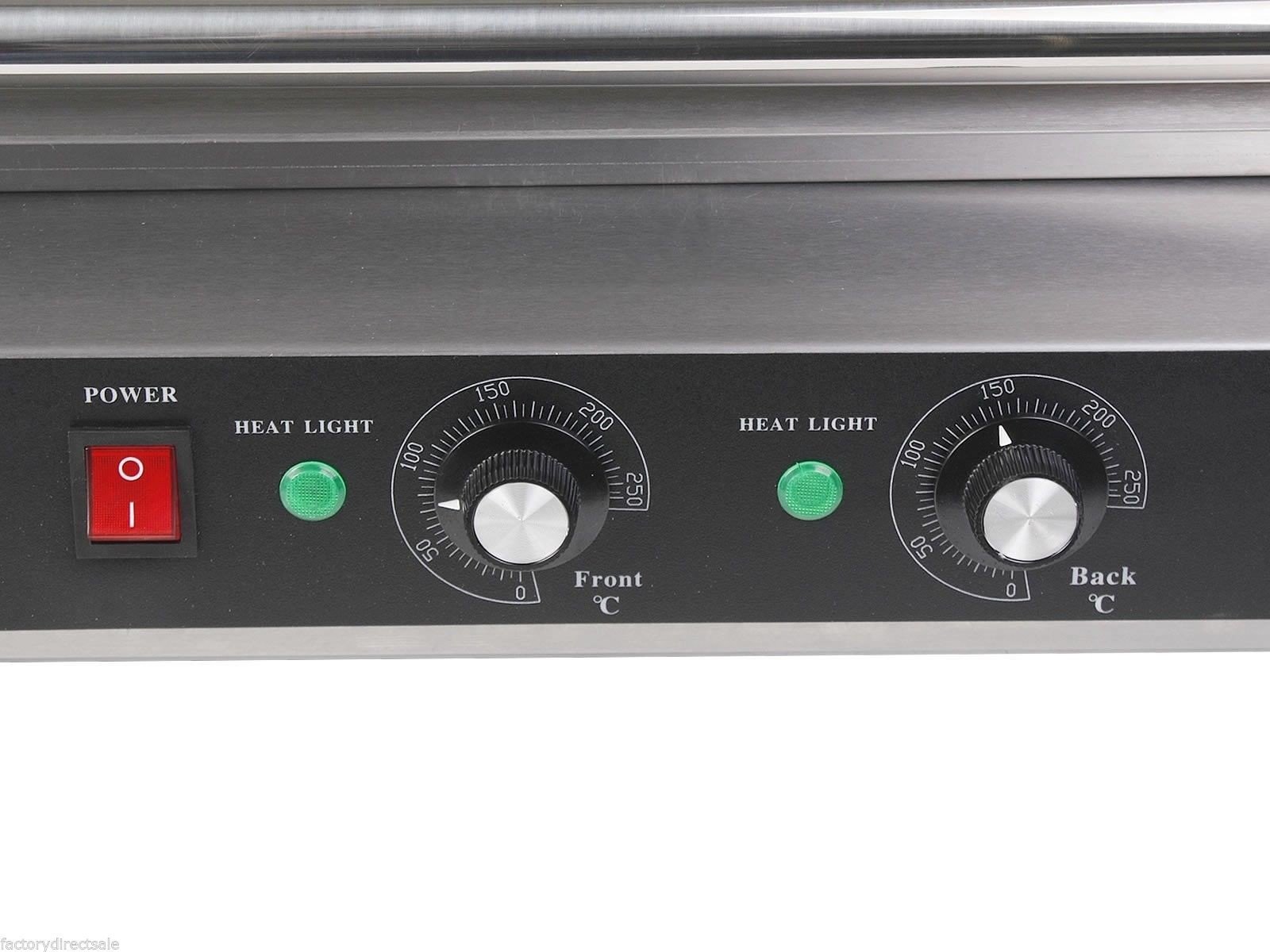 Commercial 30 Hot Dog 11 Roller Grill Cooker Machine - Stainless Steel Hot Dog Roller for Restaurants, Food Trucks & Home Use - Perfect for Parties, Carnivals & Snack Bars