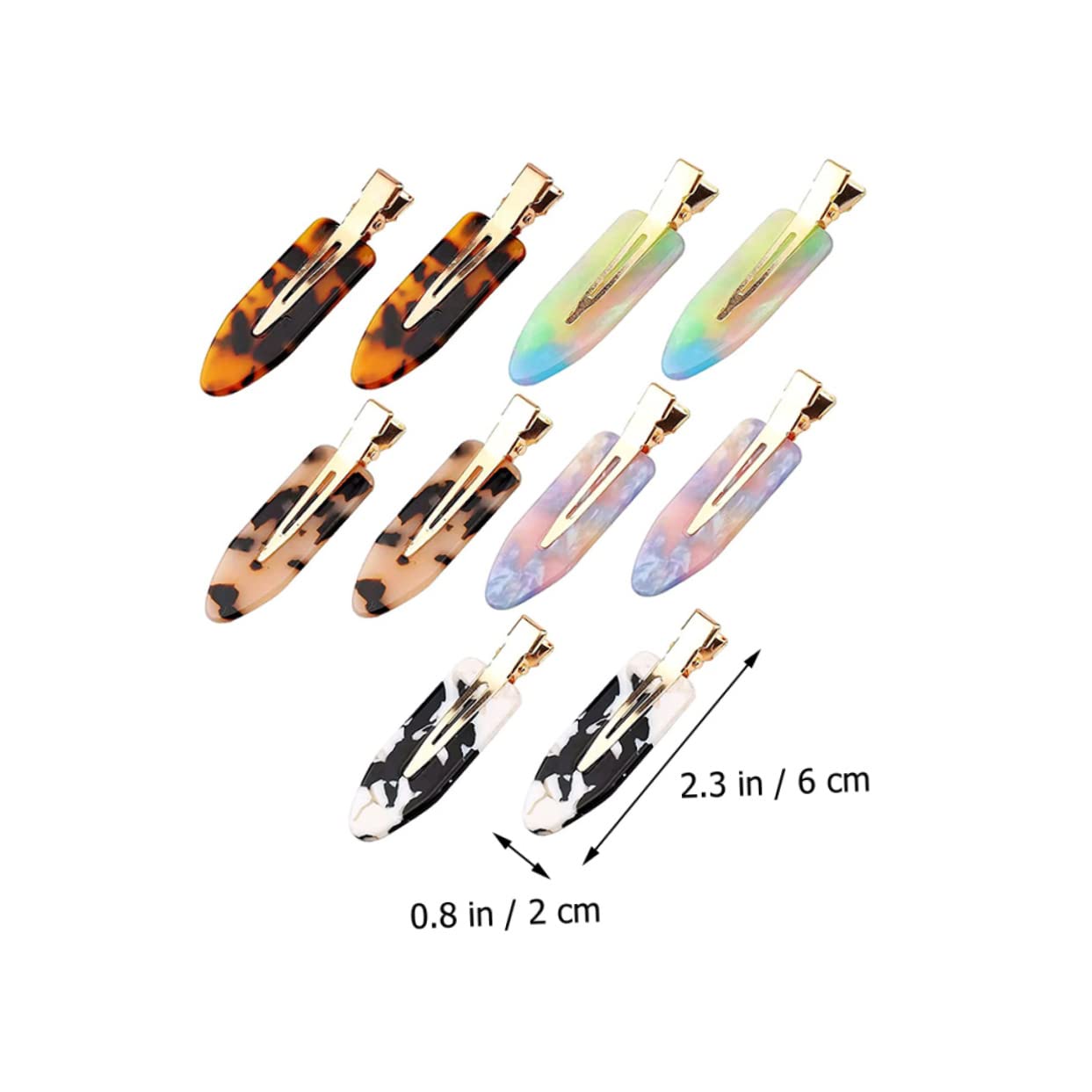 FOMIYES 4 Sets Cute Hair Clips for Women - No Crease Flat Barrettes & Alligator Clips (40pcs) - Perfect for School, Work, and Everyday Hairstyling