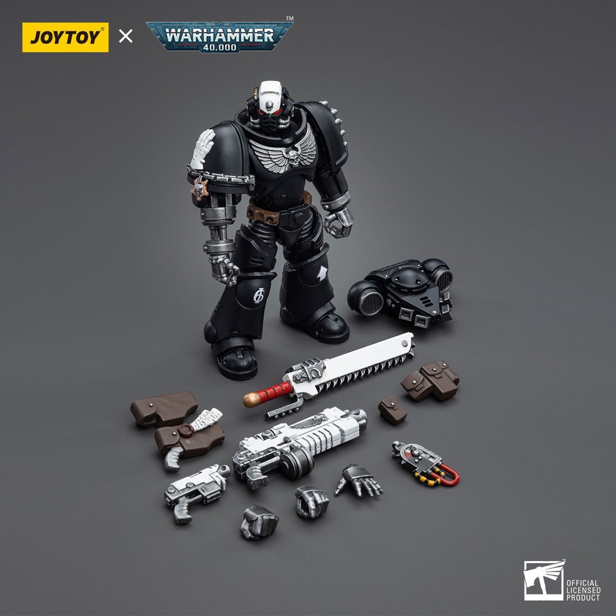 JOYTOY 1/18 Scale 3.75 Inch Warhammer 40K Iron Hands Intercessors Action Figure Set (4 Pack) - Perfect for Collectors, Tabletop Gaming, and Warhammer 40K Displays