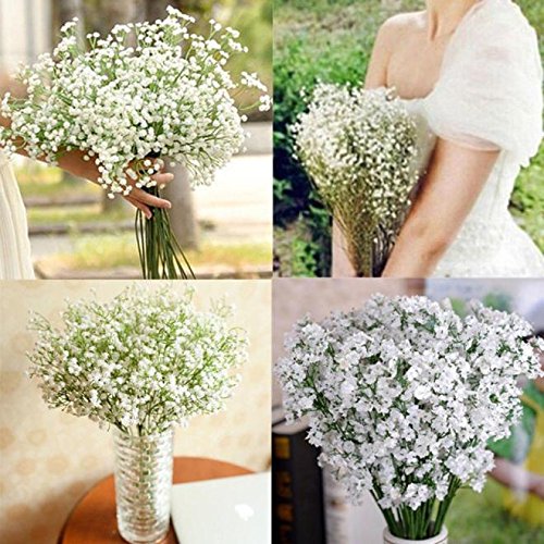 Artificial Gypsophylla Flowers - Fake Silk Wedding Bouquet, Party Decor, Home Decoration, Tree Branch Canopy for Bed Frame - Perfect for Weddings, Parties, and Home Styling