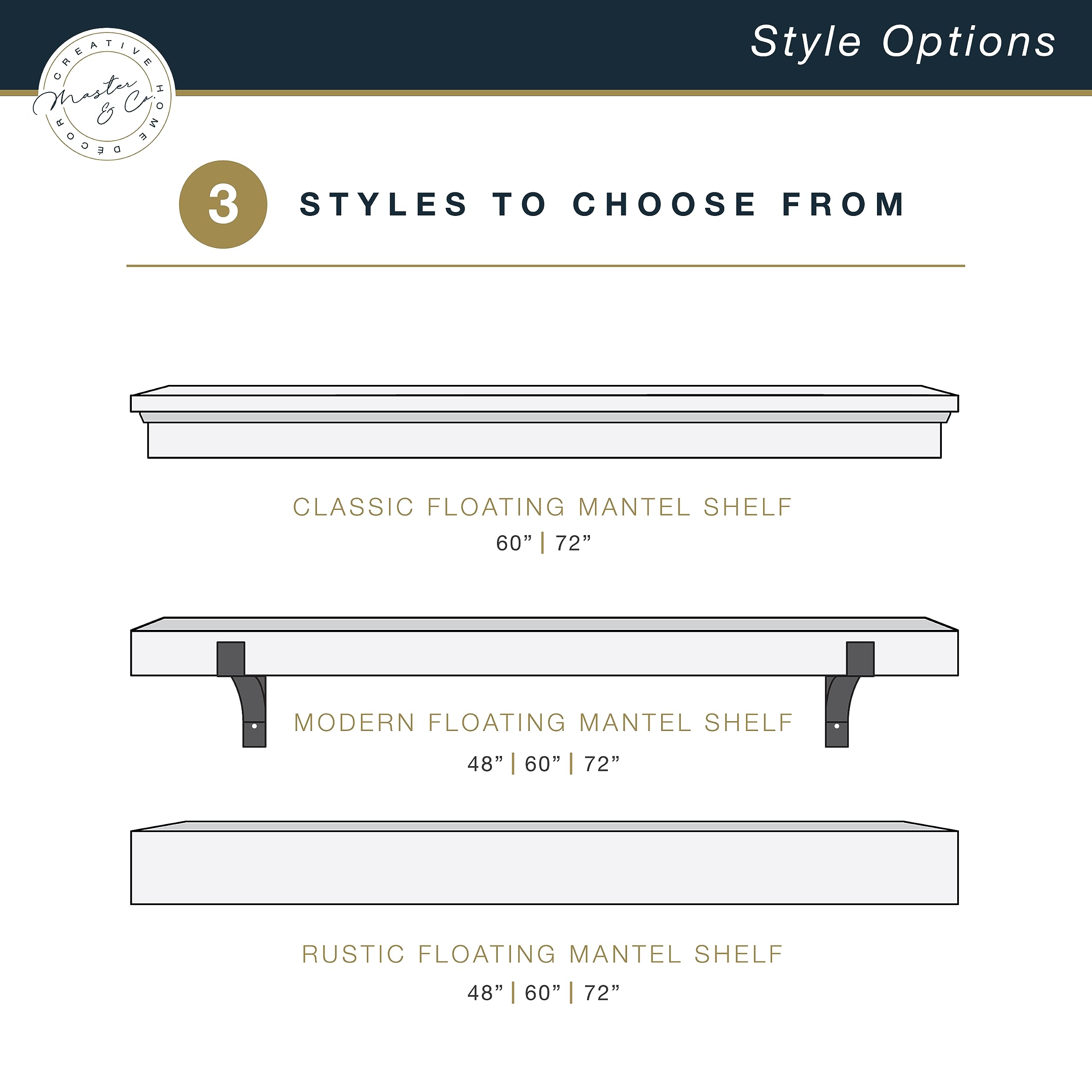 72-Inch Solid Wood Floating Fireplace Mantel Shelf - Walnut Woodgrain Finish for Living Room Decor | Heavy Duty Hanging System | Perfect for Displaying Photos, Art & Home Decor | Rustic Wall Shelf for Fireplace Surround & Cozy Home Styling