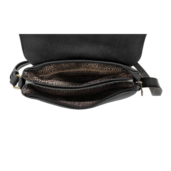 JJ Nora CC Black Crossbody Bag for Women - Stylish & Compact Purse for Everyday Use, Travel, and Date Nights