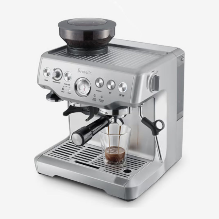 Breville Barista Express Espresso Machine - Semi-Automatic Coffee Maker with Built-in Grinder for Home & Office Use