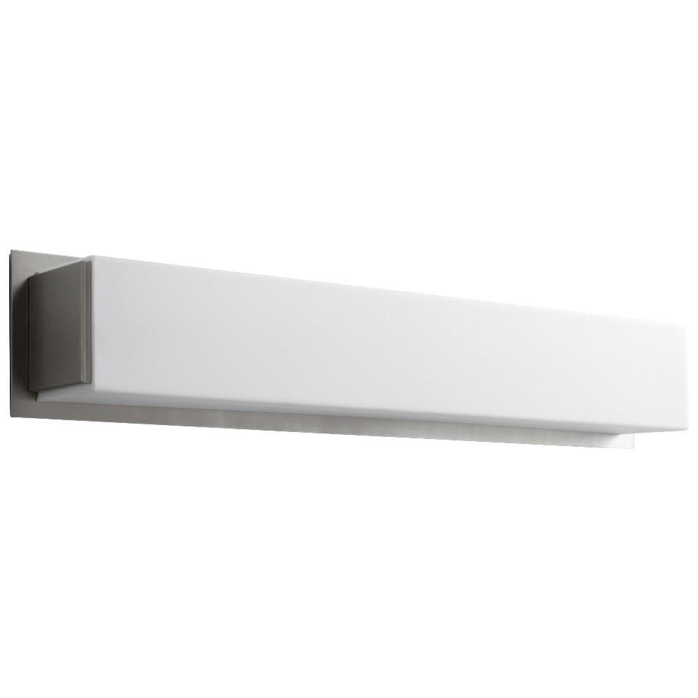 Fuse Collection Oxygen 2-5134-24 Transitional Two Light Bathroom Vanity in Pewter, Silver Finish & Satin Nickel - Perfect for Modern Bathroom Lighting and Home Decor