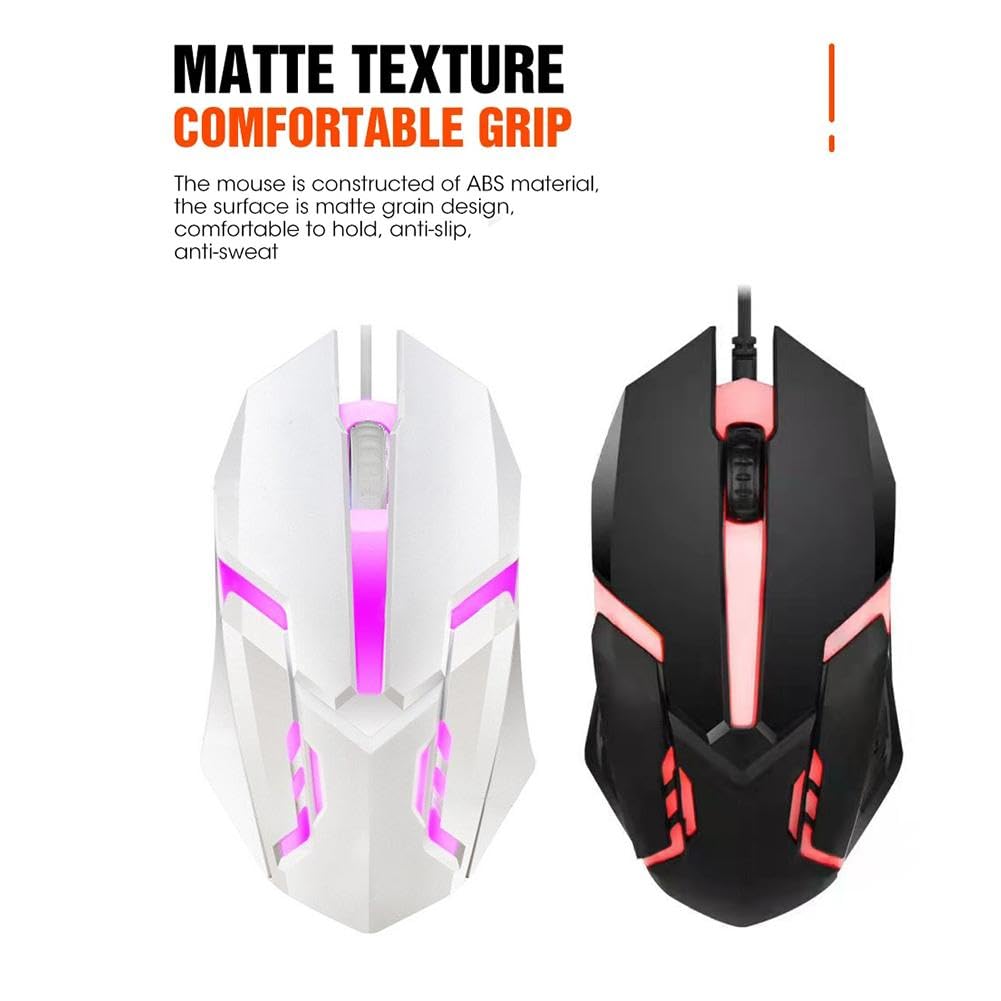 RGB Wired Gaming Mouse 1000DPI - 7 Color LED for PC & Laptop Gaming