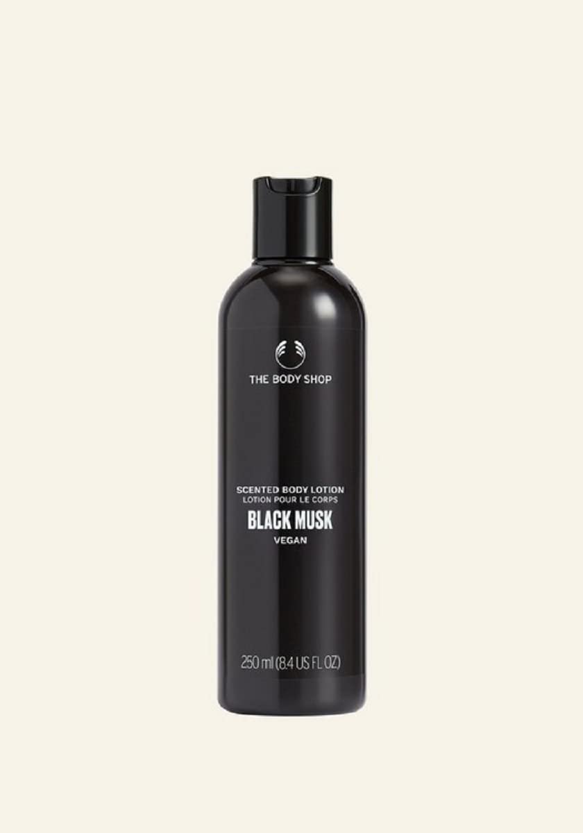 The Body Shop Black Musk Vegan Body Lotion 250ml - Hydrating & Long-Lasting Fragrance for Daily Moisturizing & Relaxation
