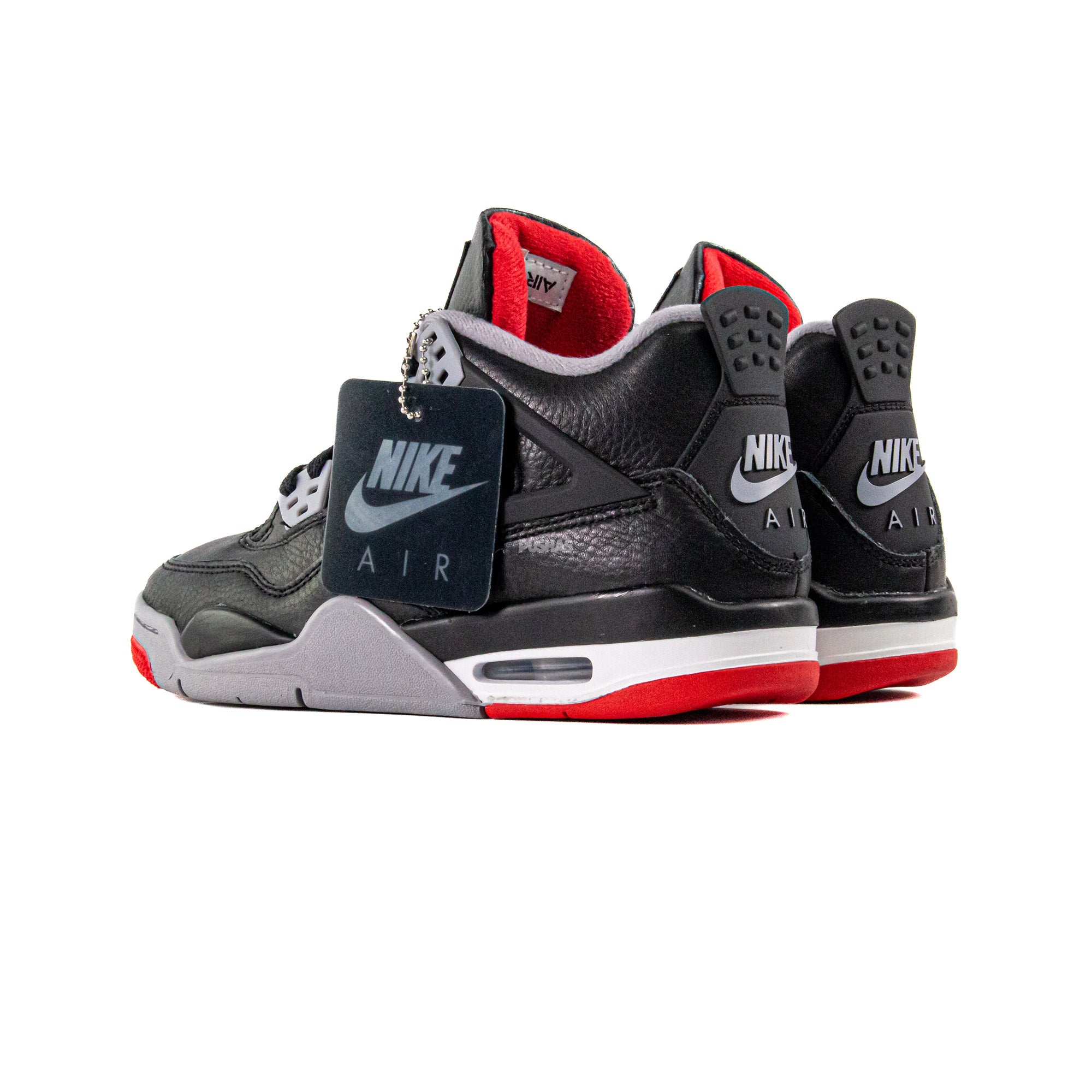 Air Jordan 4 Retro 'Bred Reimagined' GS (2024) - Classic Black & Red Basketball Shoes for Women & Girls - Perfect for Streetwear, Sneaker Collection & Casual Fashion