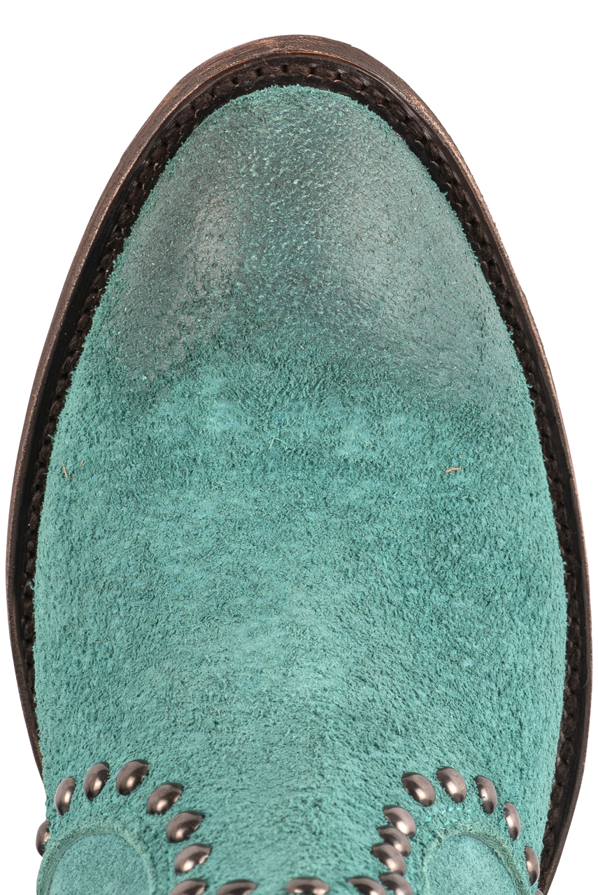 Double D Ranch by Old Gringo Women's Leather Segovia Boots - Turquoise Western Cowgirl Boots for Riding, Dancing & Country Fashion