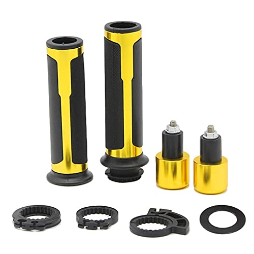 Durable Motorcycle Hand Grips 1 Pair - Non-Slip Racing Handlebar Grips for Autobike & BX - Perfect for Off-Road, Street Bikes & Long Rides