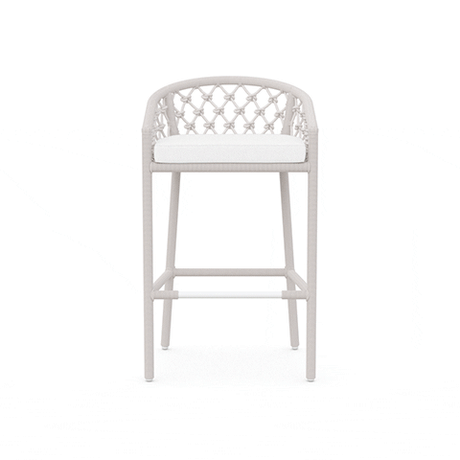 Amelia Outdoor Bar Stool - Weather-Resistant Patio Bar Chair with Adjustable Height for Backyard, Deck, and Poolside Use - Perfect for Outdoor Dining and Entertaining