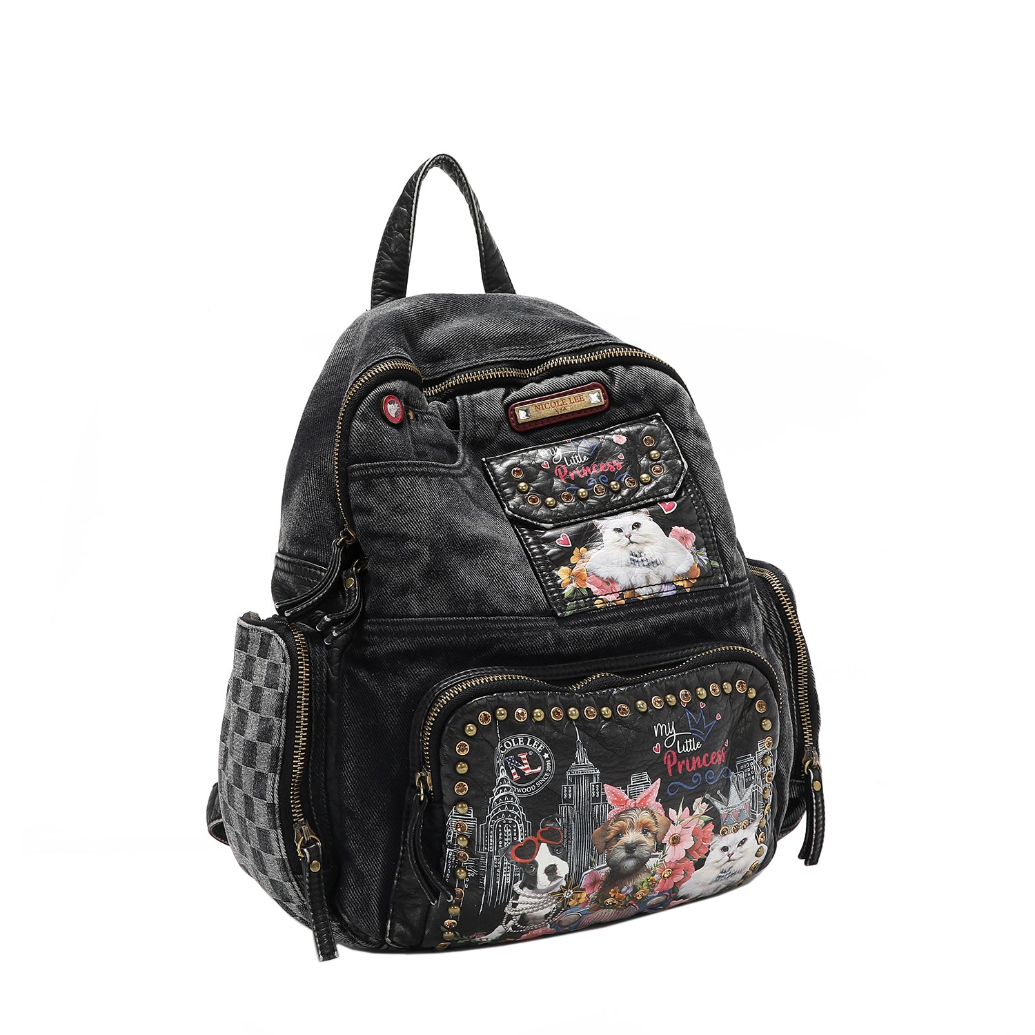 Stylish FAMILY YEARBOOK Denim BackPACK for School, Travel & Everyday Use - Durable Unisex Laptop Bag with Multiple Pockets