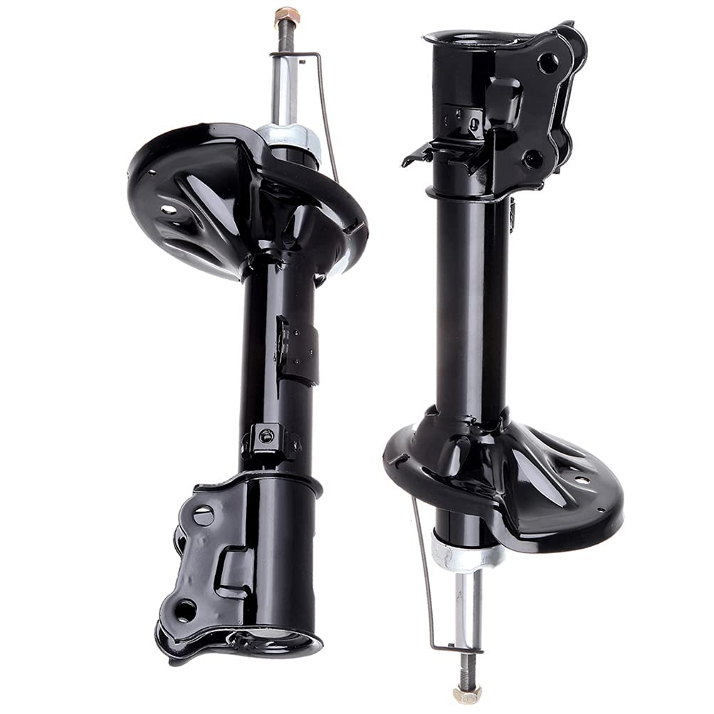 2x AUTOMUTO Rear Shock Absorbers for 2000-2006 Hyundai Elantra - Replacement Auto Struts 333501 333500 - Smooth Ride & Enhanced Stability for City Driving & Road Trips