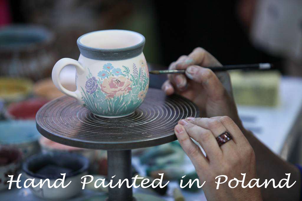Authentic Polish Pottery 10¾-inch Set of 6 Plates - Peacock & Bumble Bee Design - Handcrafted Ceramic Dinnerware with Certificate of Authenticity | Perfect for Home Dining, Wedding Gifts & Collectors