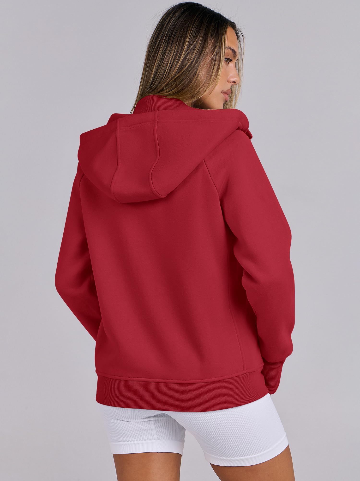 ANRABESS Women's Fleece Zip-Up Hoodie with Pockets - Long Sleeve Casual Sweatshirt for Fall Fashion | Y2K Preppy Outfits | Perfect for College, Streetwear & Cozy Loungewear
