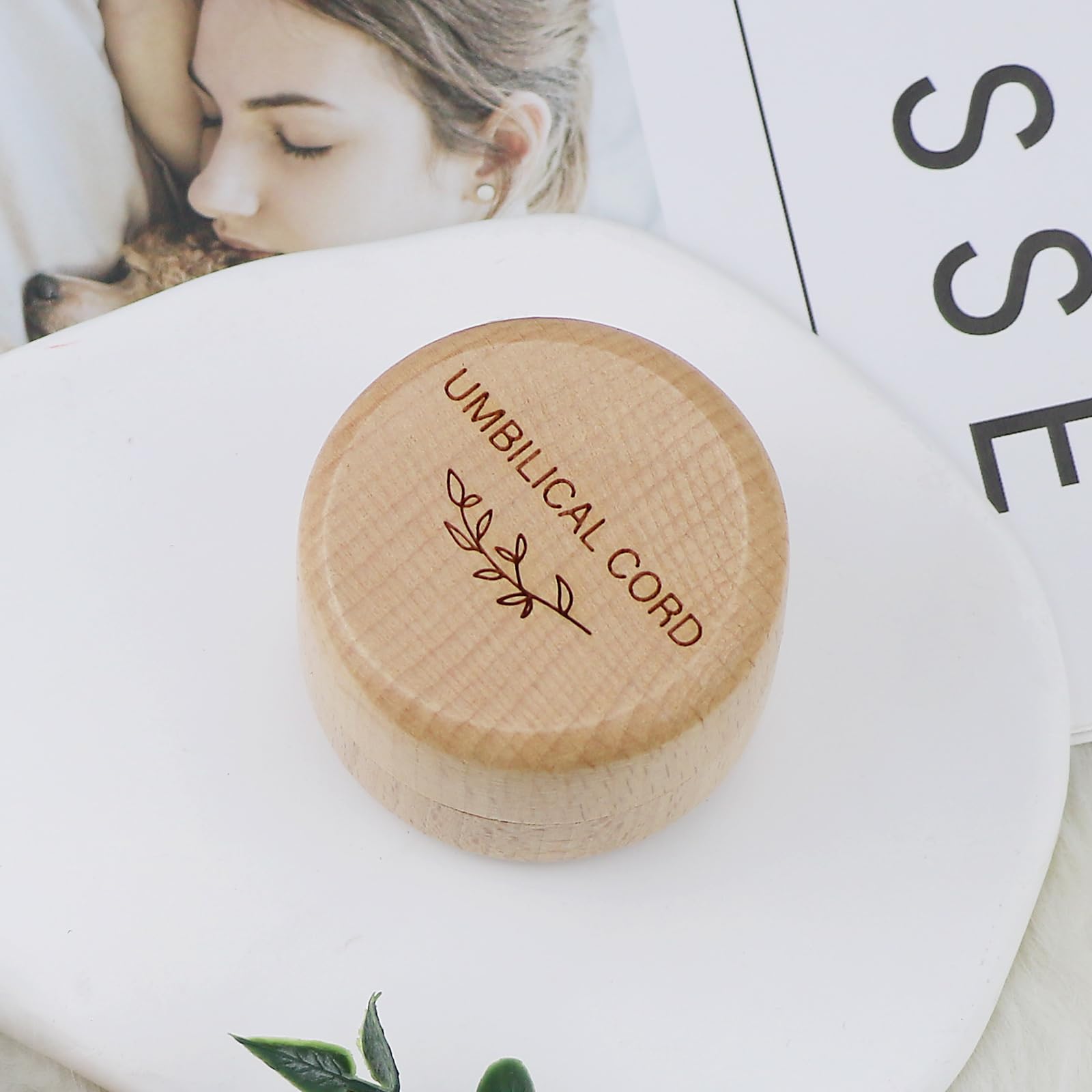 Handcrafted Wooden Baby Keepsake Box for Fetal Hair & Umbilical Cord - Newborn Christening Gift & Memory Box - Perfect for Baby Showers, First Birthday & Family Heirlooms