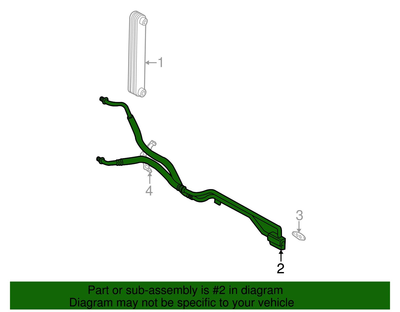 Genuine GM 20828695 Engine Oil Cooler Hose - High Performance Replacement for GM Vehicles | Perfect for Engine Maintenance & Cooling System Repairs