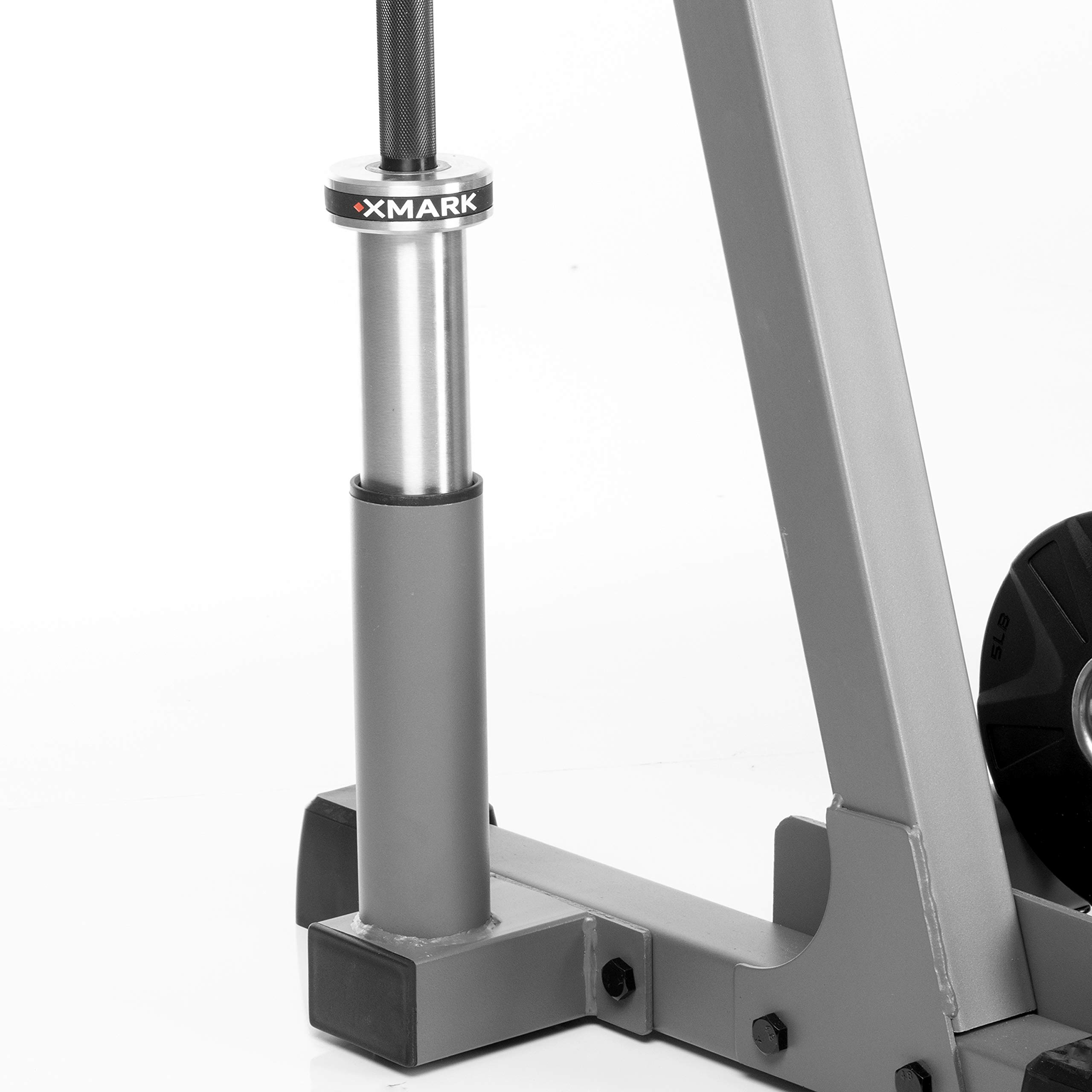 XMARK All-In-One Home Gym Storage Rack for Dumbbells, Weight Plates & Barbells - Space Saving Fitness Equipment (Gray/Black) - Perfect for Garage, Basement & Home Workout Spaces