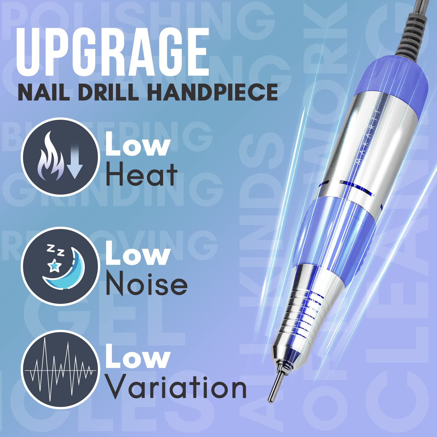 Makartt Professional Nail Drill Kit - Electric Nail File Machine with Sterilizer (JD700 Model) | Perfect for Salon, Home Manicures & Nail Art