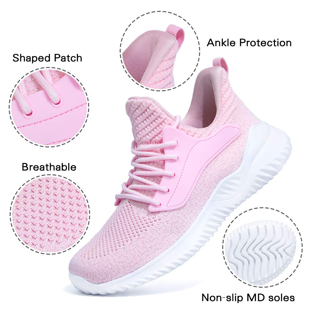 Akk Women's Slip-On Walking Shoes - Lightweight Memory Foam Running Sneakers for Tennis, Gym, Workout | Indoor & Outdoor Sports & Casual Wear
