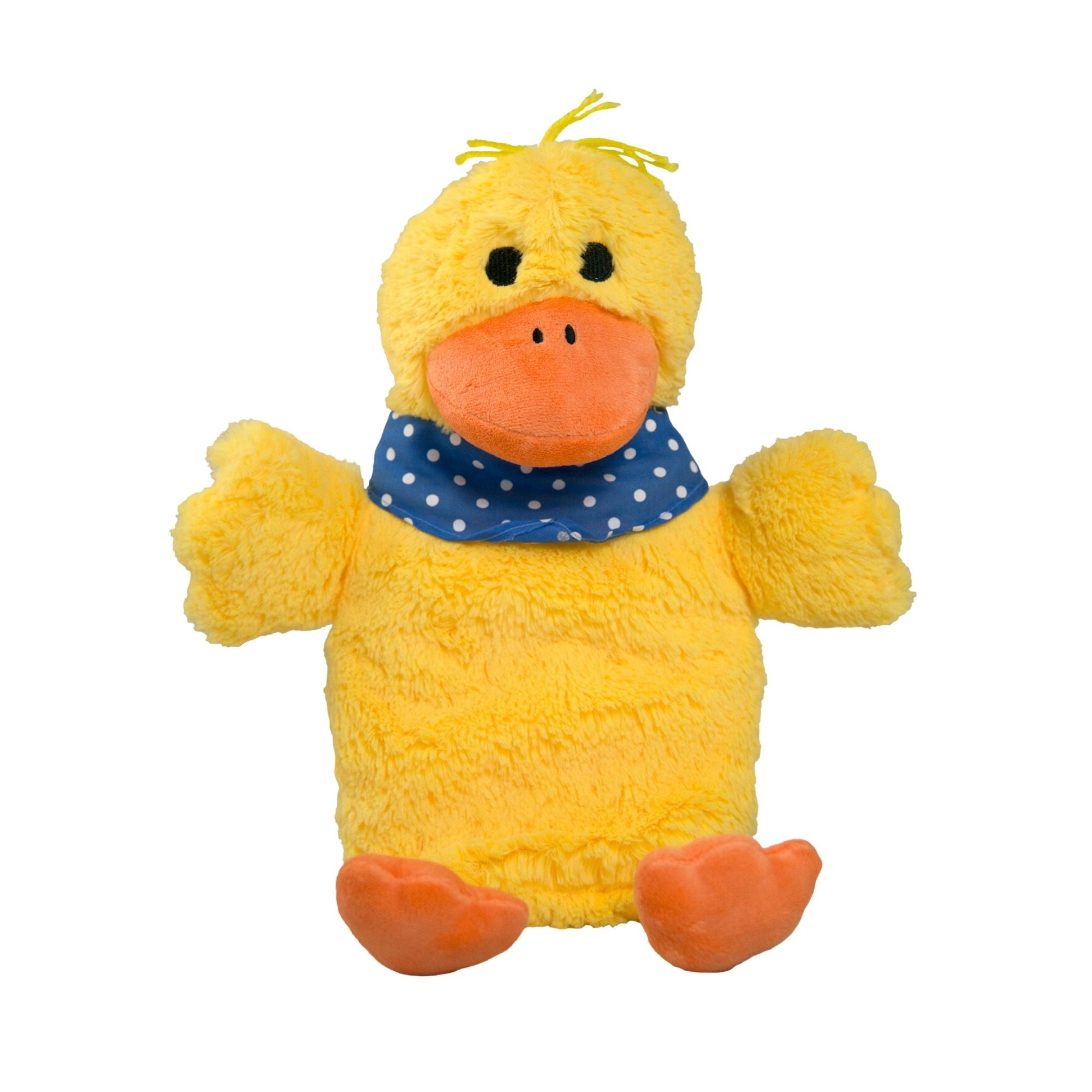 0.8L Eco-Friendly Hot Water Bottle with Soft Plush Duck Cover - Rubber-Free, BPA-Free for Pain Relief, Warmth & Comfort - Perfect for Cold Nights, Period Cramps, Back Pain & Winter Warmth