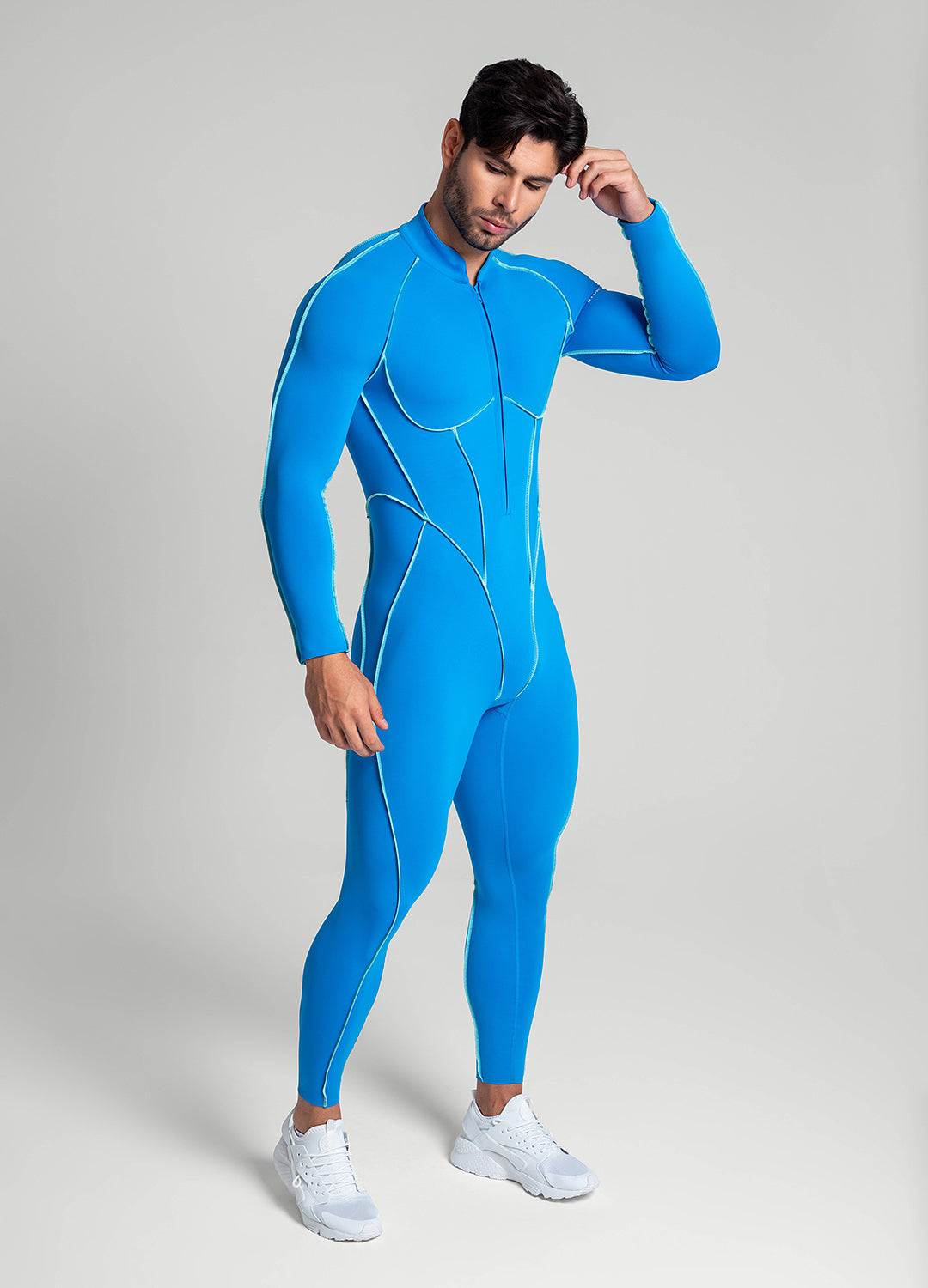 Contour Stitch Hero Suit - Premium Superhero Costume for Cosplay & Halloween - Perfect for Comic Con, Themed Parties & Dress-Up Events
