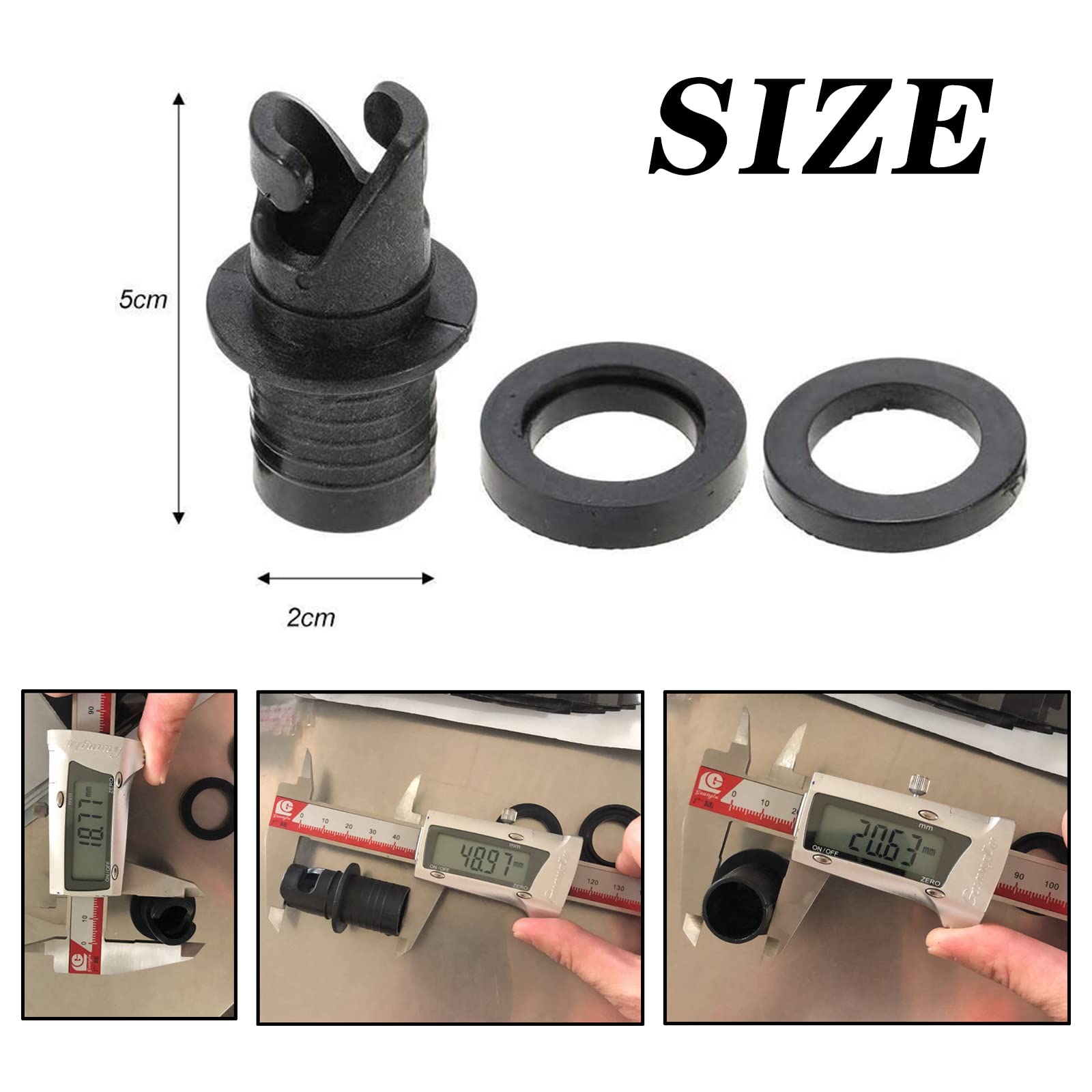 4 Sets Inflatable Valve Adapters - Universal Paddle Board Pump Adapter Kit with Multifunction Air Hose for Kayak, SUP, Inflatable Boat | Perfect for Water Sports, Beach Outings & Pool Parties